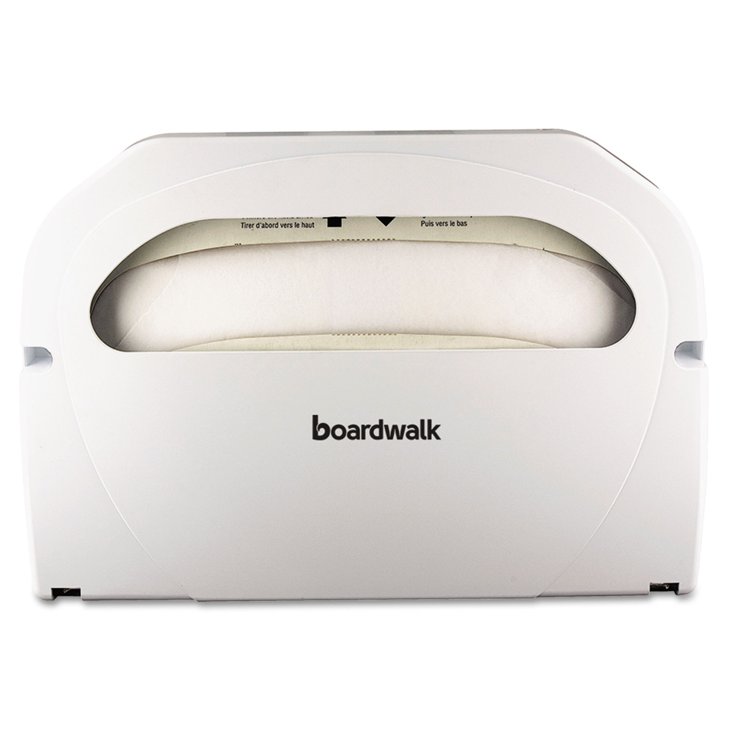 Boardwalk BWKKD100 Wall-Mount Toilet Seat Cover Dispenser, Plastic, White, 2/Box