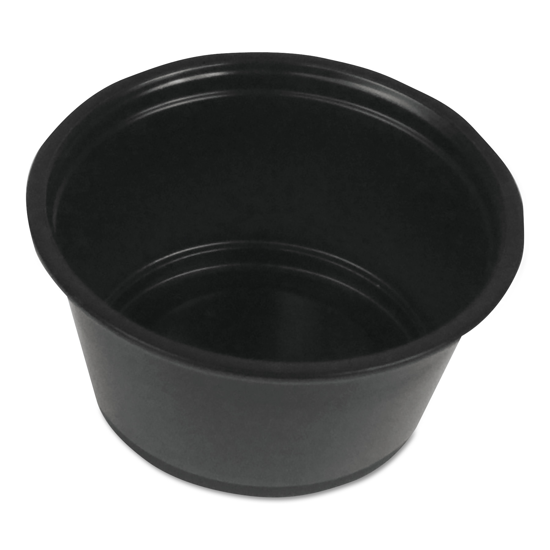Boardwalk BWKPRTN2BL Soufflé/Portion Cups, 2 oz, Polypropylene, Black, 2500/Case