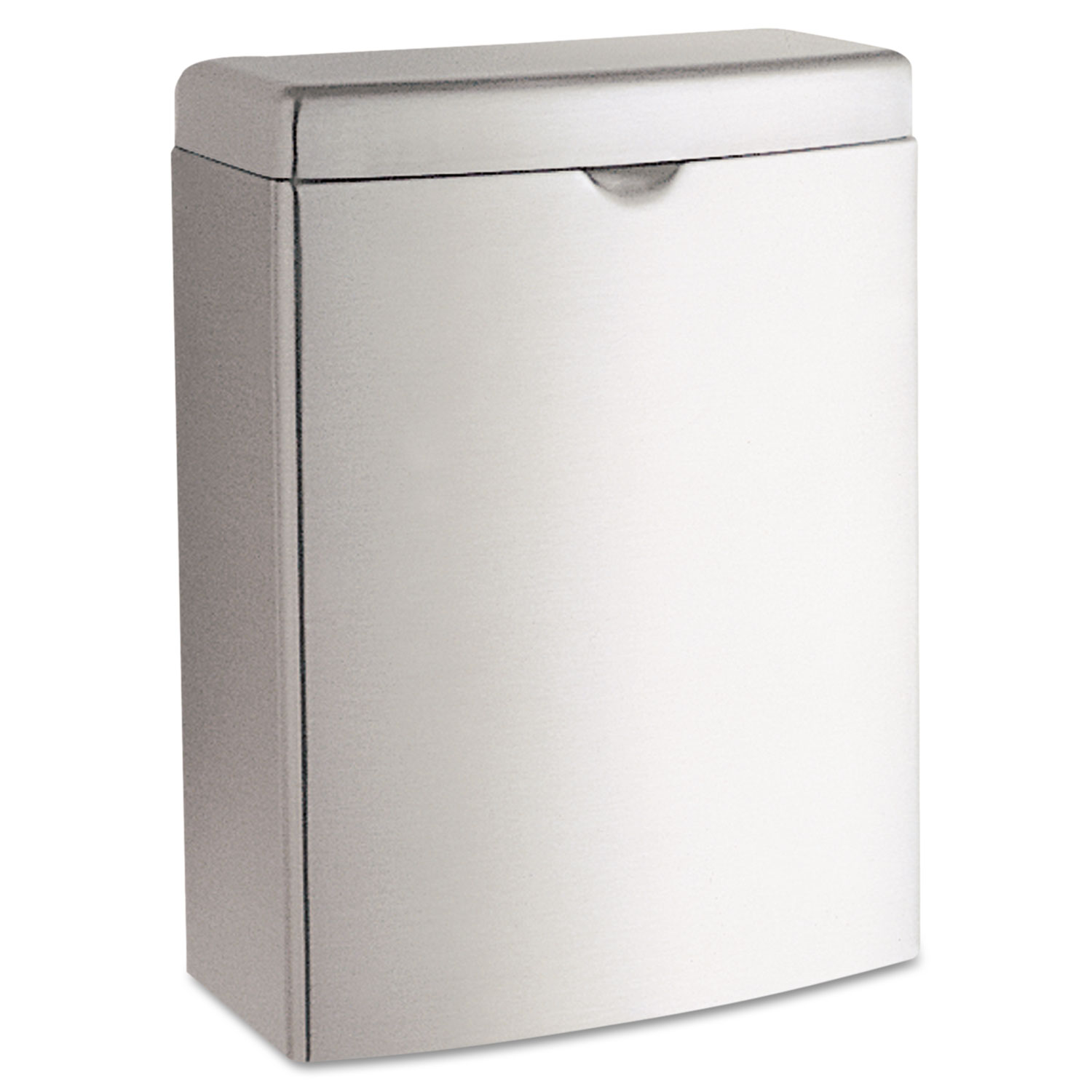 Bobrick BOB270 Contura Sanitary Napkin Receptacle, Rectangular, Stainless Steel, 1gal