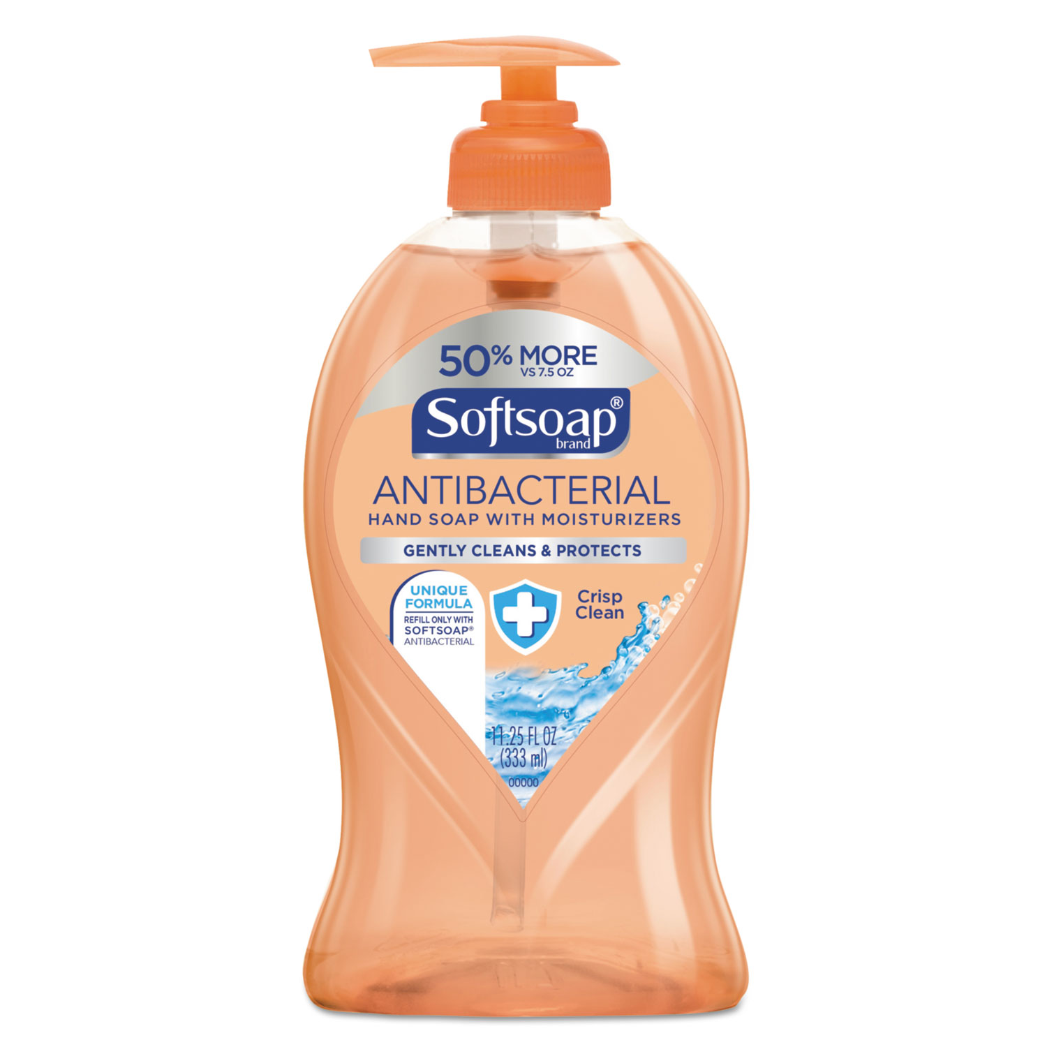 Softsoap CPC44571EA Antibacterial Hand Soap, Crisp Clean, 11 1/4 oz Pump Bottle