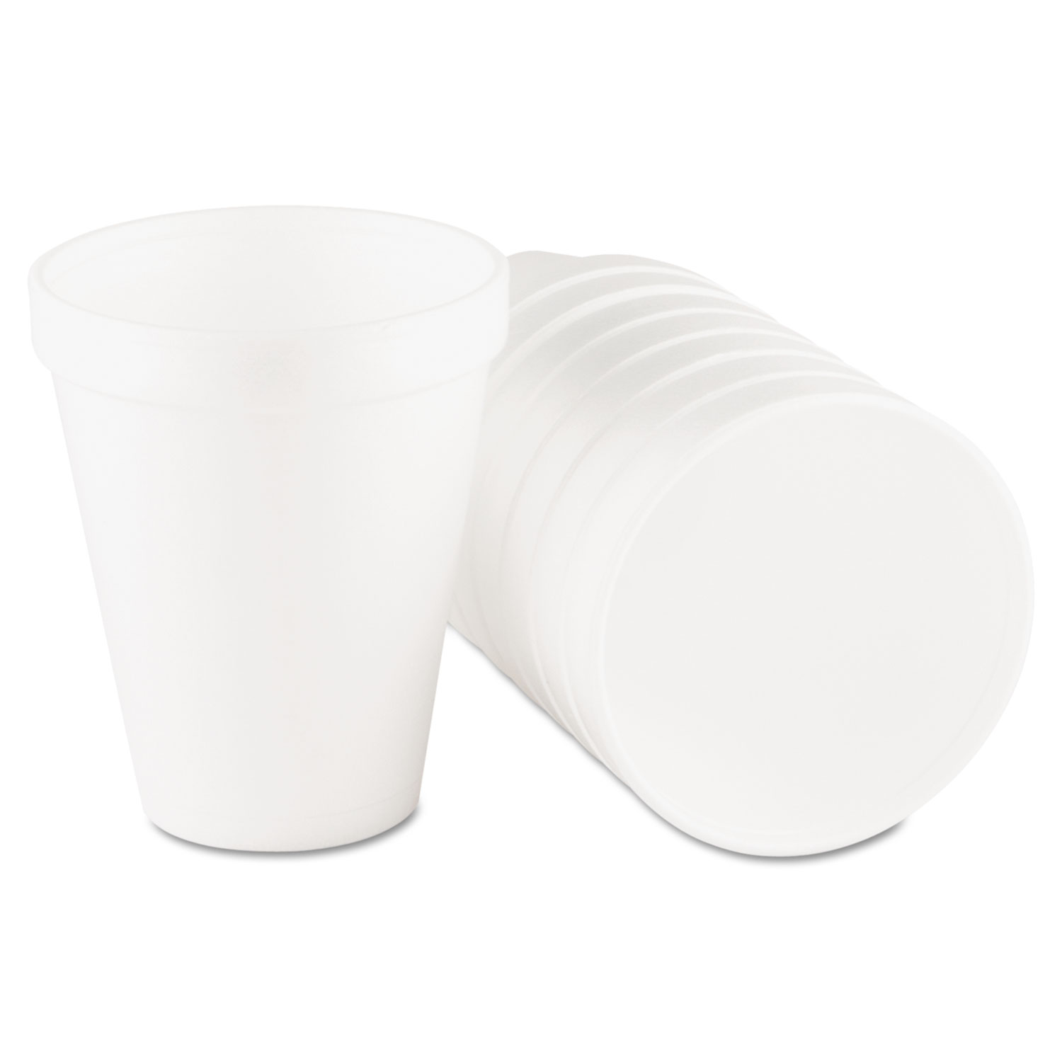 Dart DCC10J10 Foam Drink Cups, 10oz, White, 25/Bag, 40 Bags/Case