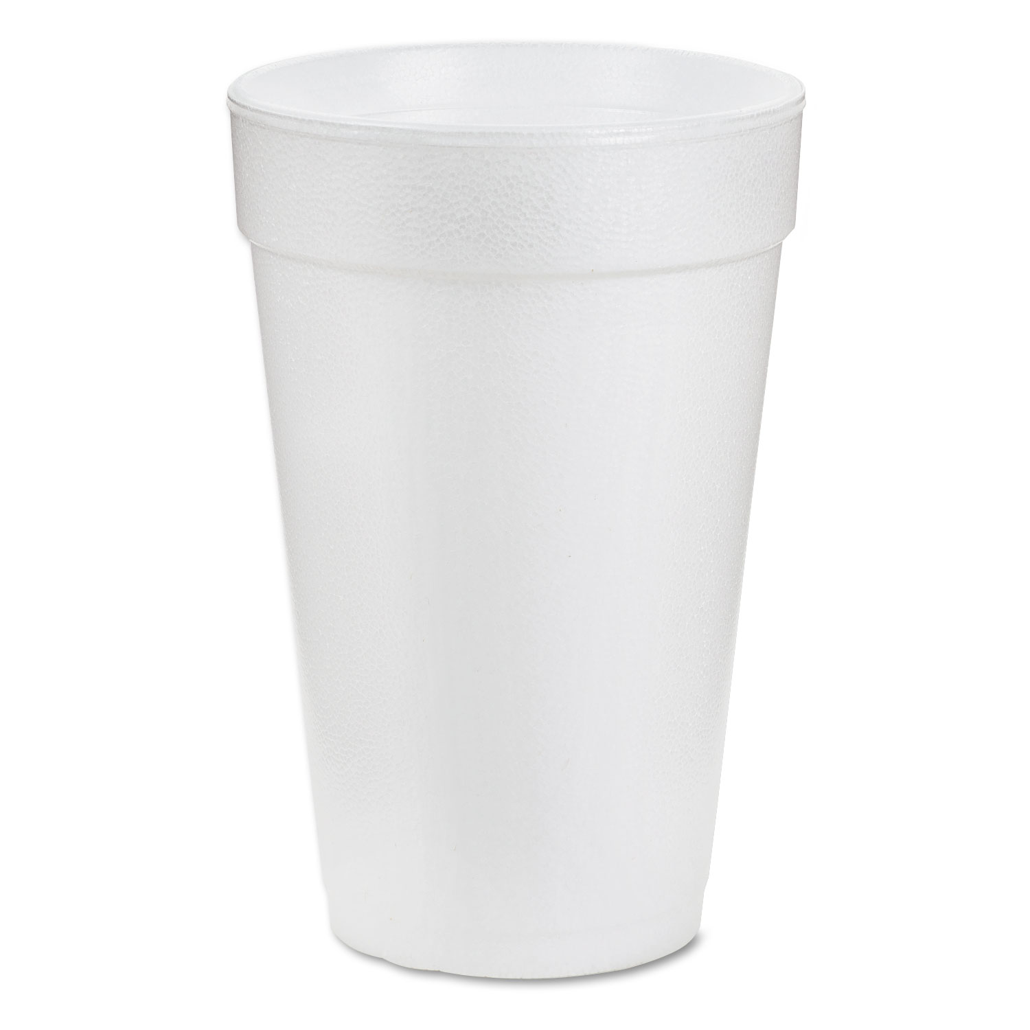 Dart DCC16J16 Foam Drink Cups, 16oz, White, 25/Bag, 40 Bags/Case