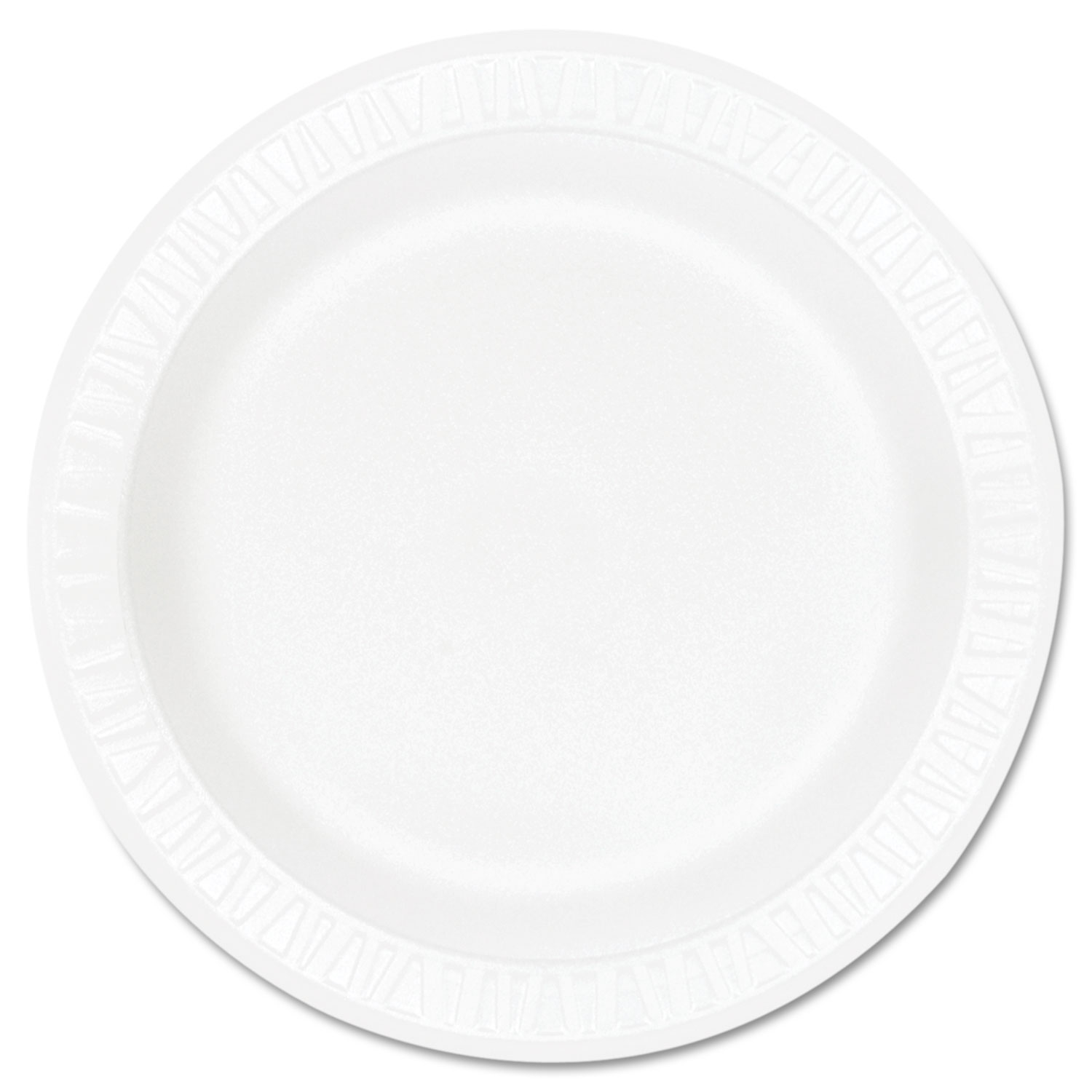 Dart DCC9PWCR Concorde Foam Plate, 9" dia, White, 125/Pack, 4 Packs/Case