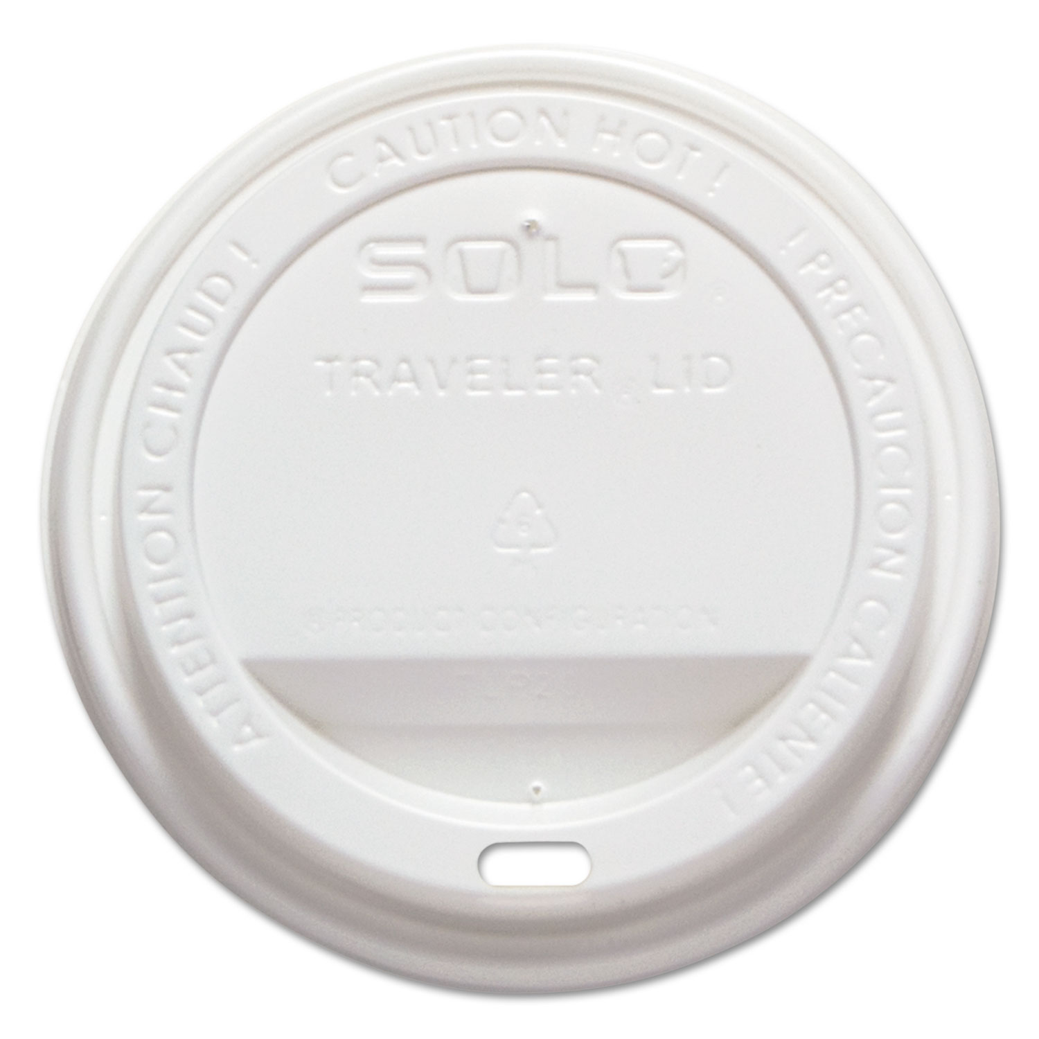 Dart SCCTLP316 Traveler Drink-Thru Lid, Fits 12-16 oz Cups, White, 1000/Case