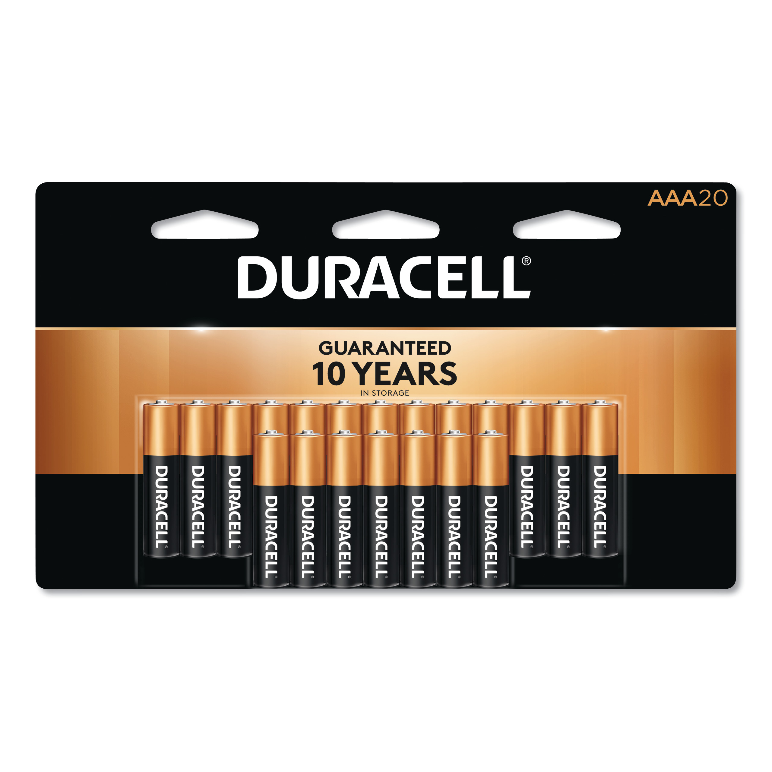 Duracell DURMN2400B20Z CopperTop Alkaline Batteries, AAA, 20/PK