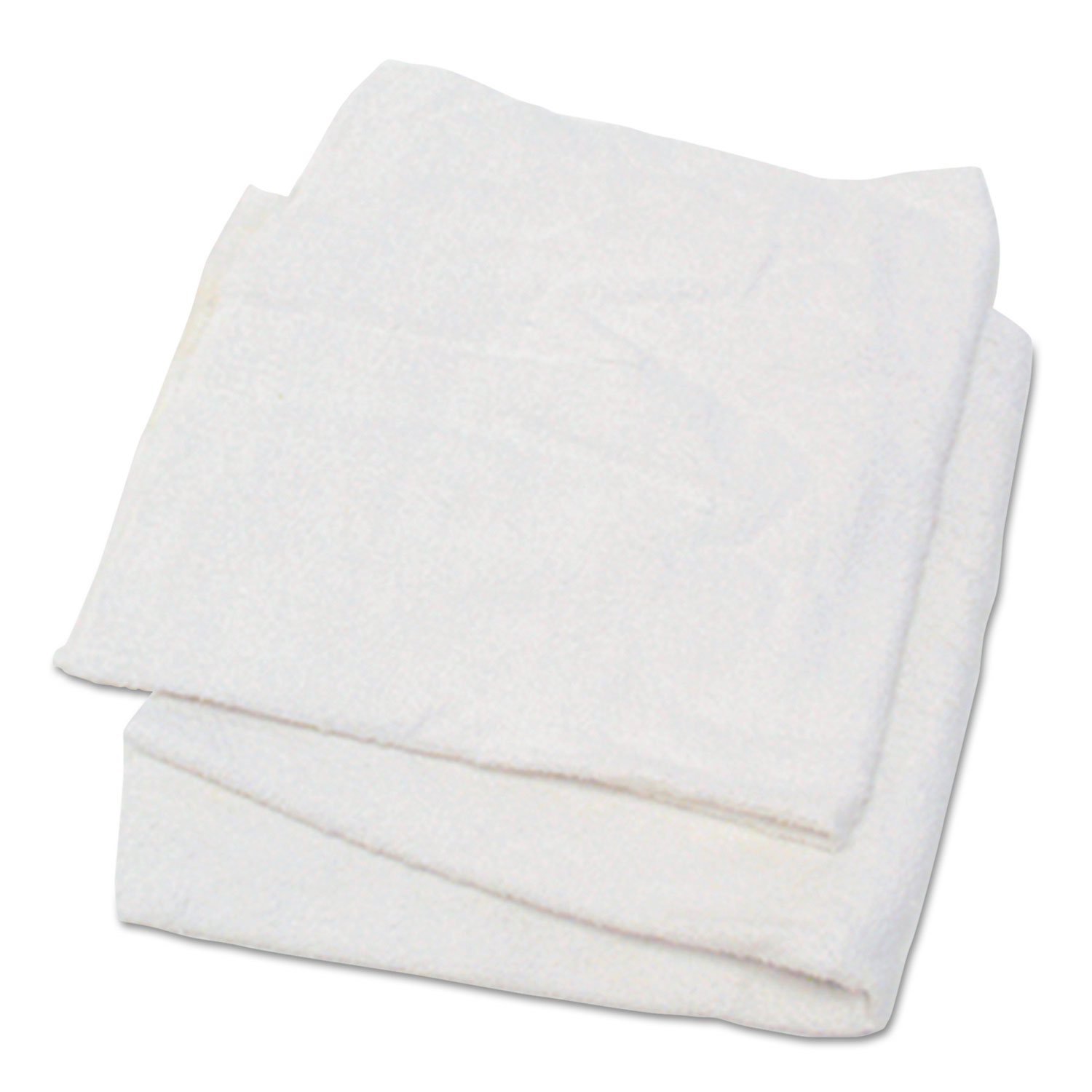 HOSPECO HOS53725 Woven Terry Rags, White, 15 x 17, 25 lb/Case
