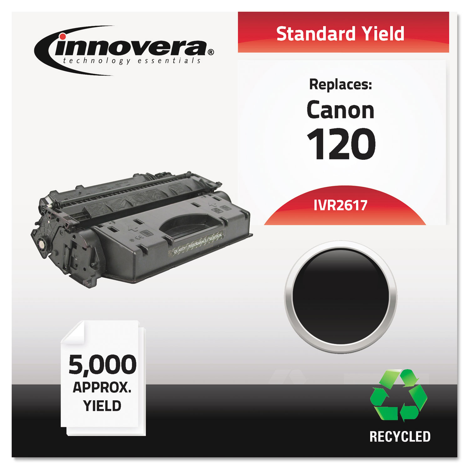 Innovera IVR2617 Remanufactured 2617B001 (120) Toner, 5000 Page-Yield, Black