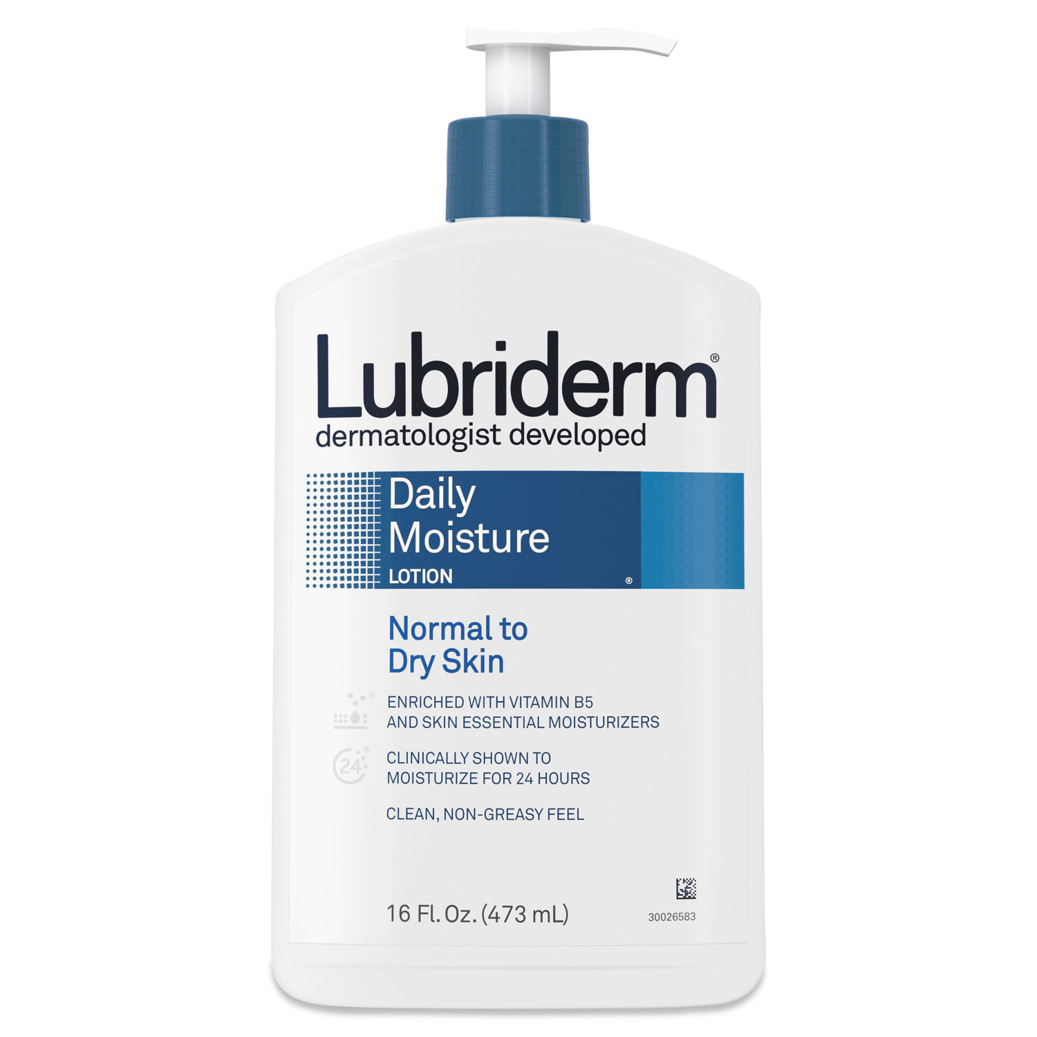 Lubriderm PFI48323 Skin Therapy Hand and Body Lotion, 16 oz Pump Bottle, 12/Case