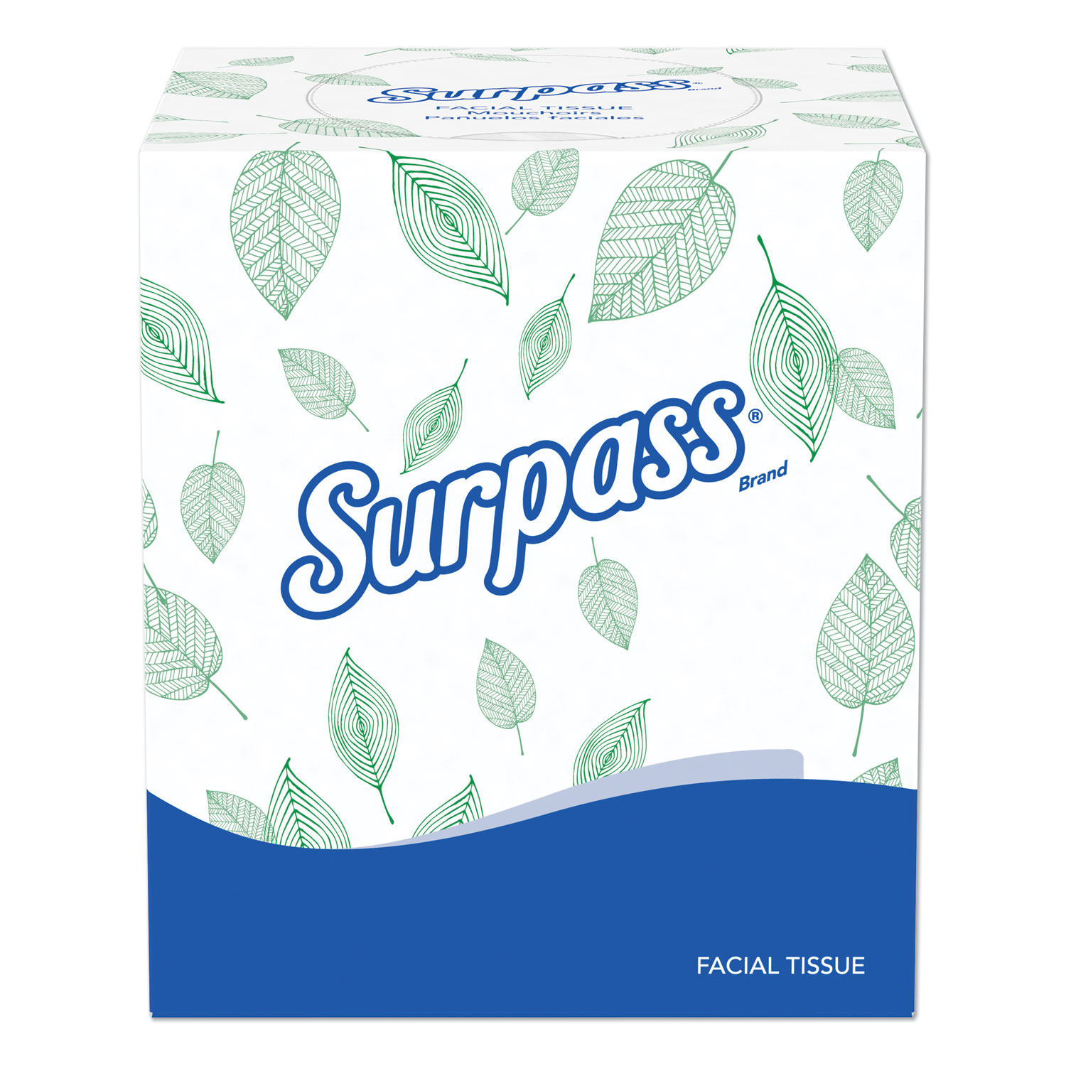 Surpass KCC21320 Facial Tissue, 2-Ply, Pop-Up Box, 110/Box, 36 Boxes/Case