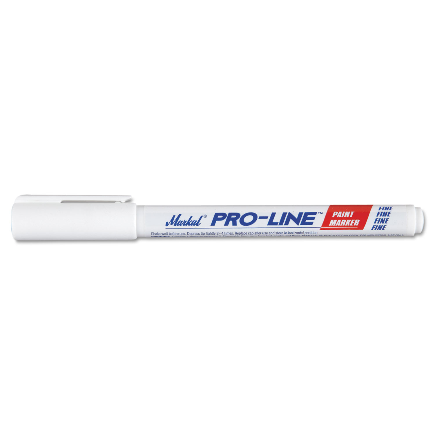 Markal MRK96871 Pro-Line Fine Point Paint Marker 96871, Fine Bullet Tip, White