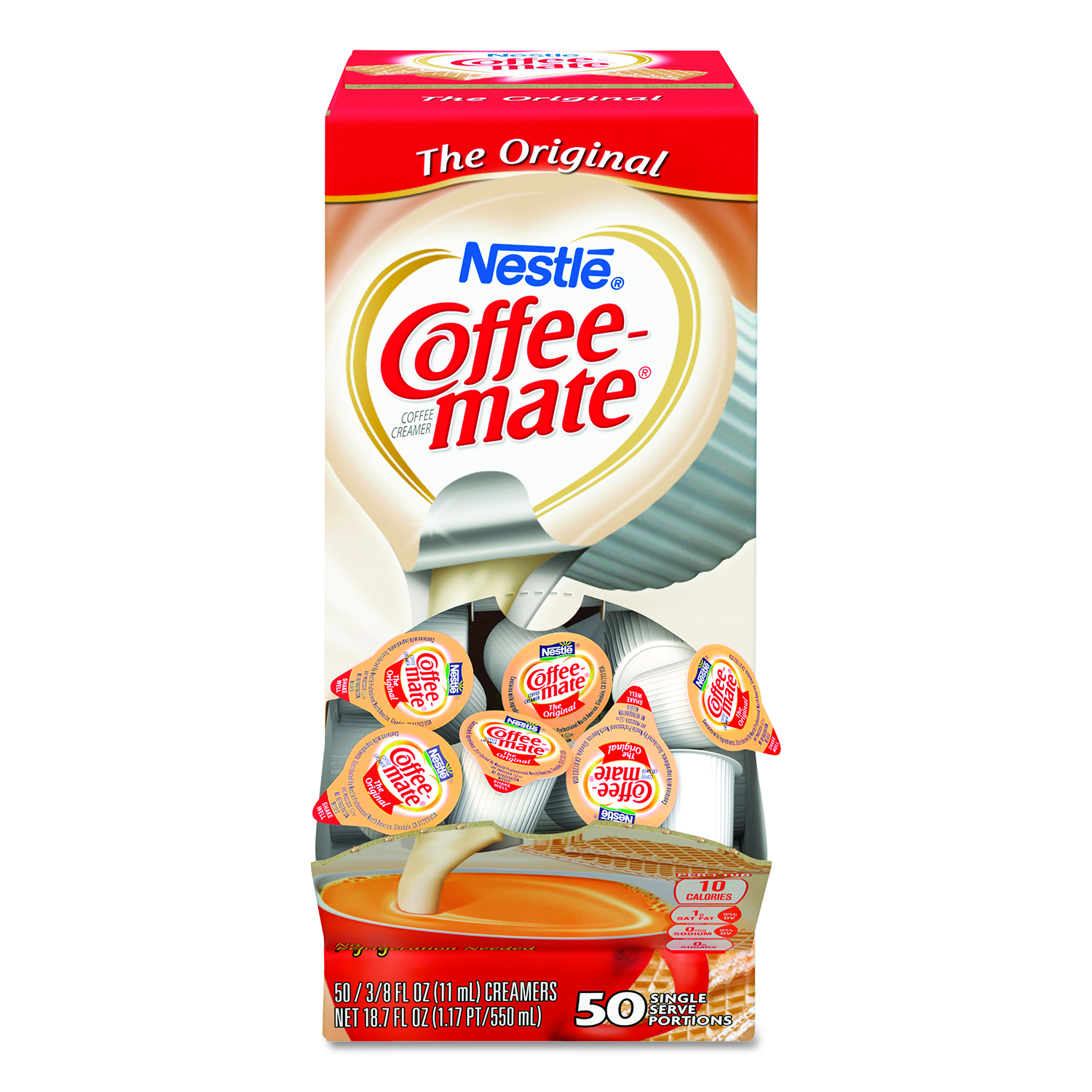 Coffee-mate NES35110BX Original Creamer, 0.375oz, 50/Box