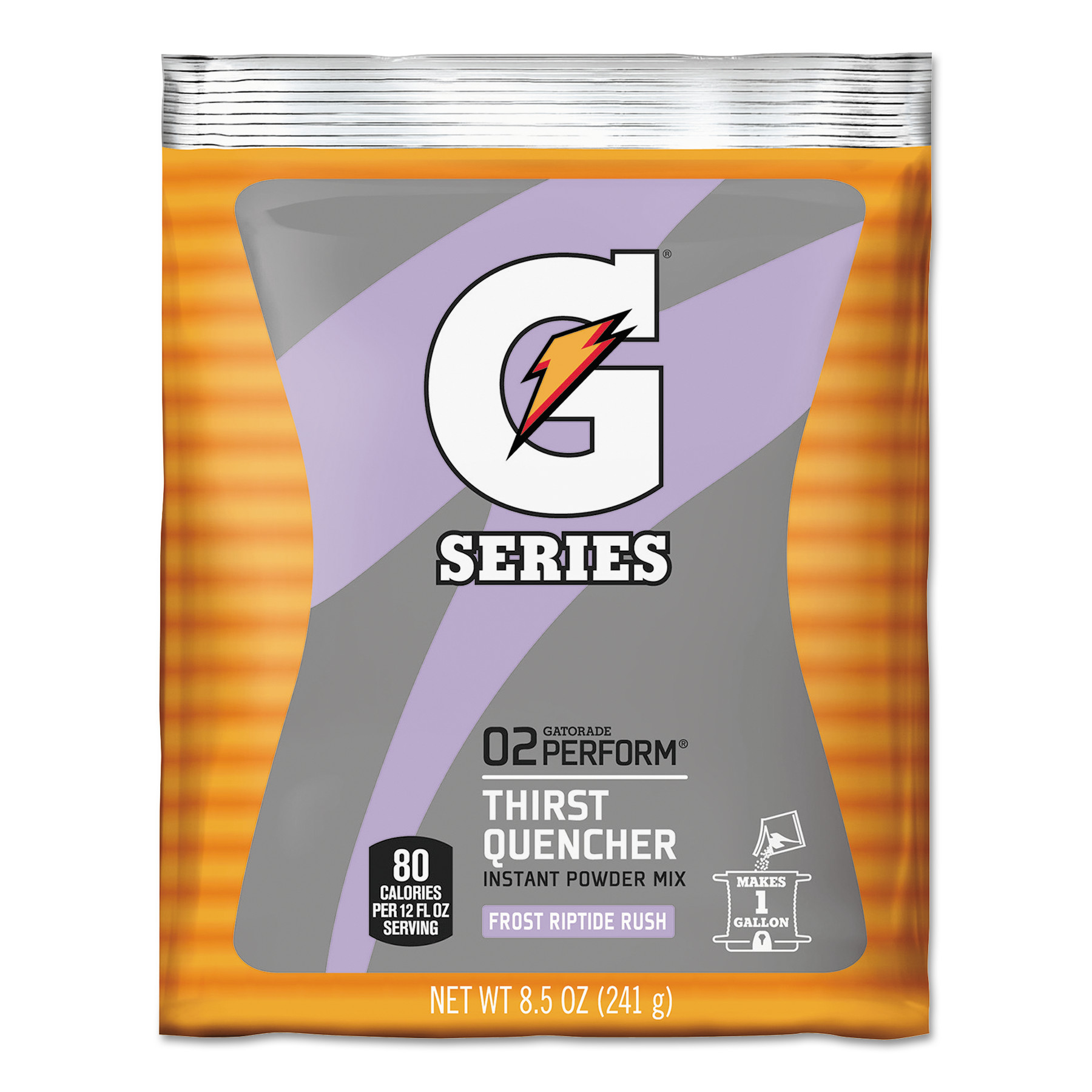 Gatorade 308-33665 Original Powdered Drink Mix, Riptide Rush, 8.5oz Packets, 40/Carton