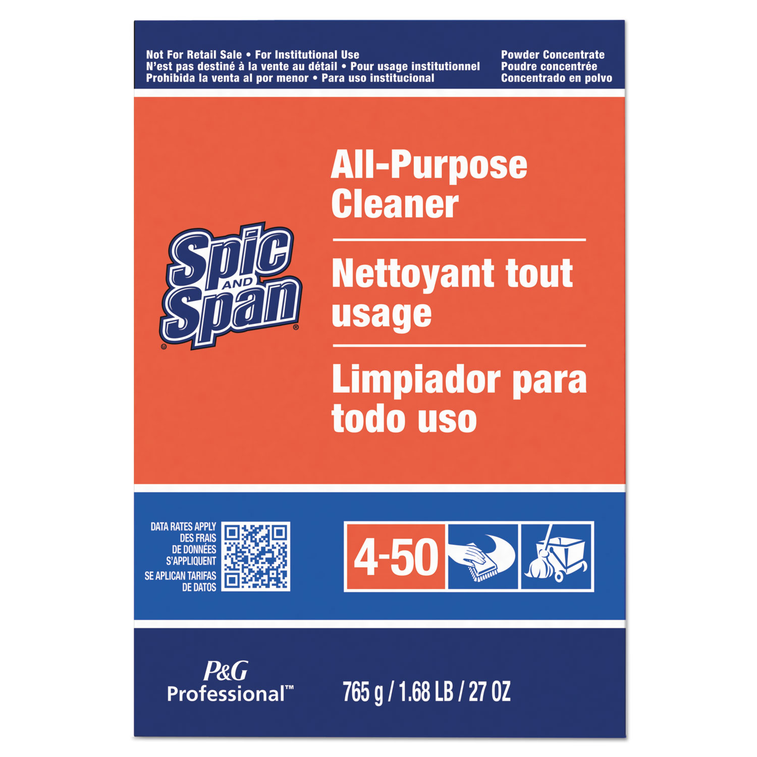 Spic and Span PGC31973CT All-Purpose Floor Cleaner, 27 oz Box, 12/Case