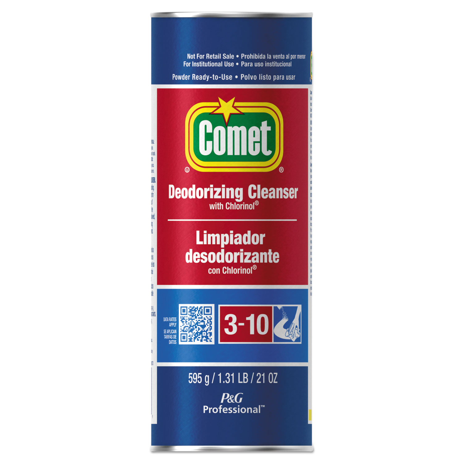 Comet PGC32987EA Cleanser with Chlorinol, Powder, 21 oz Canister