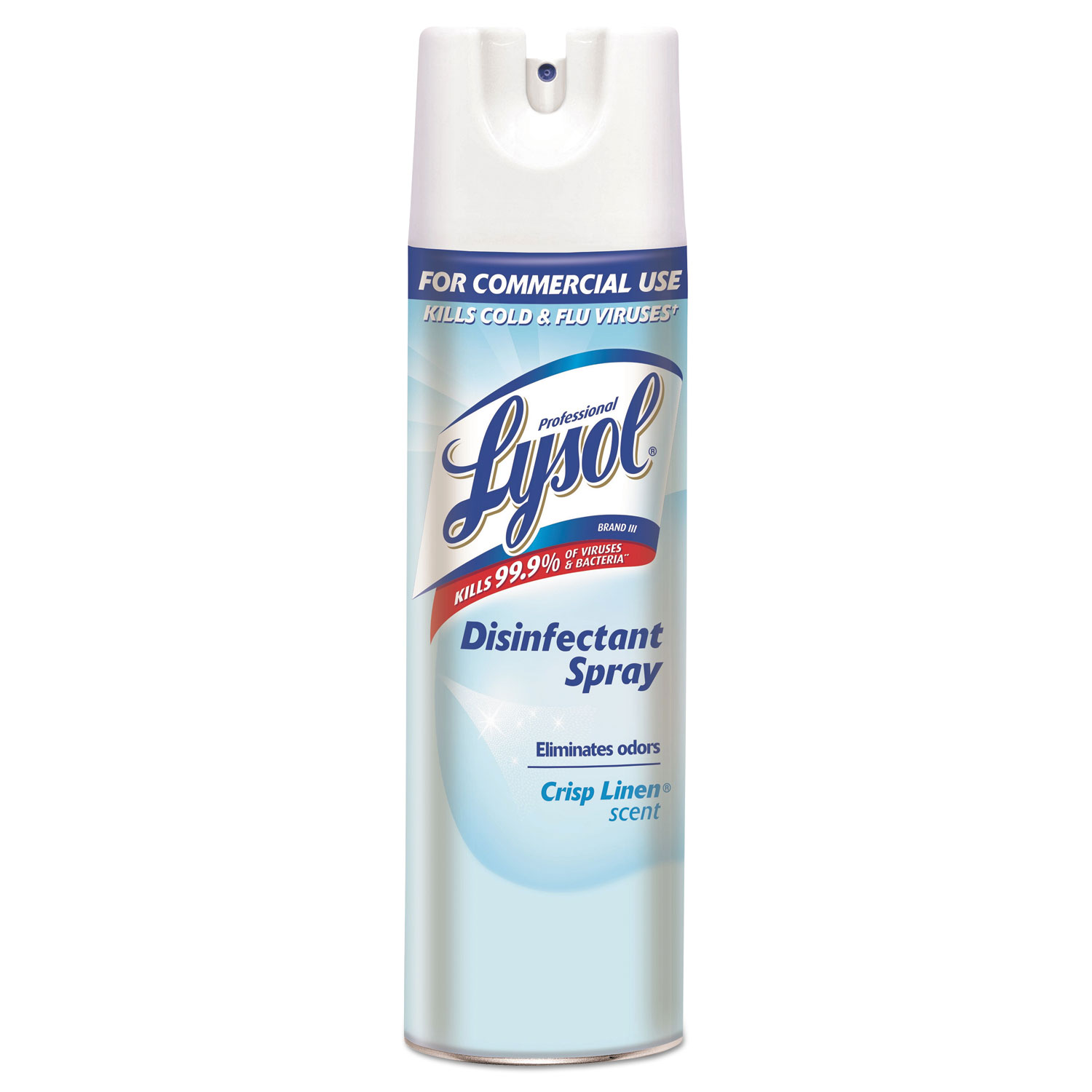 Professional LYSOL Brand RAC74828CT Disinfectant Spray, Crisp Linen, 19oz Aerosol, 12 Cans/Case