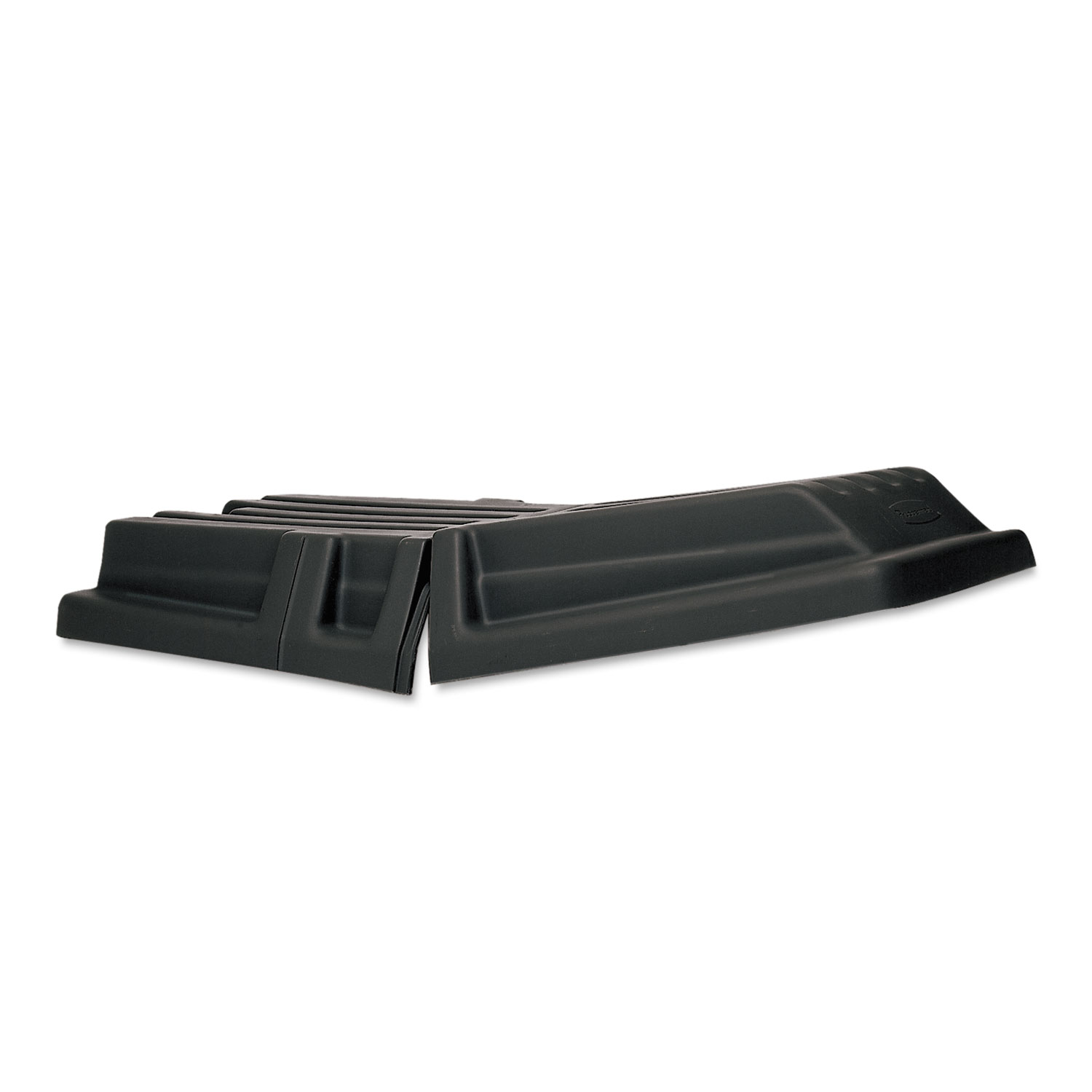 Rubbermaid Commercial RCP1317BLA Hinged Dome Tilt Truck Lid, 16"w x 35 1/2"d x 36"h, Black