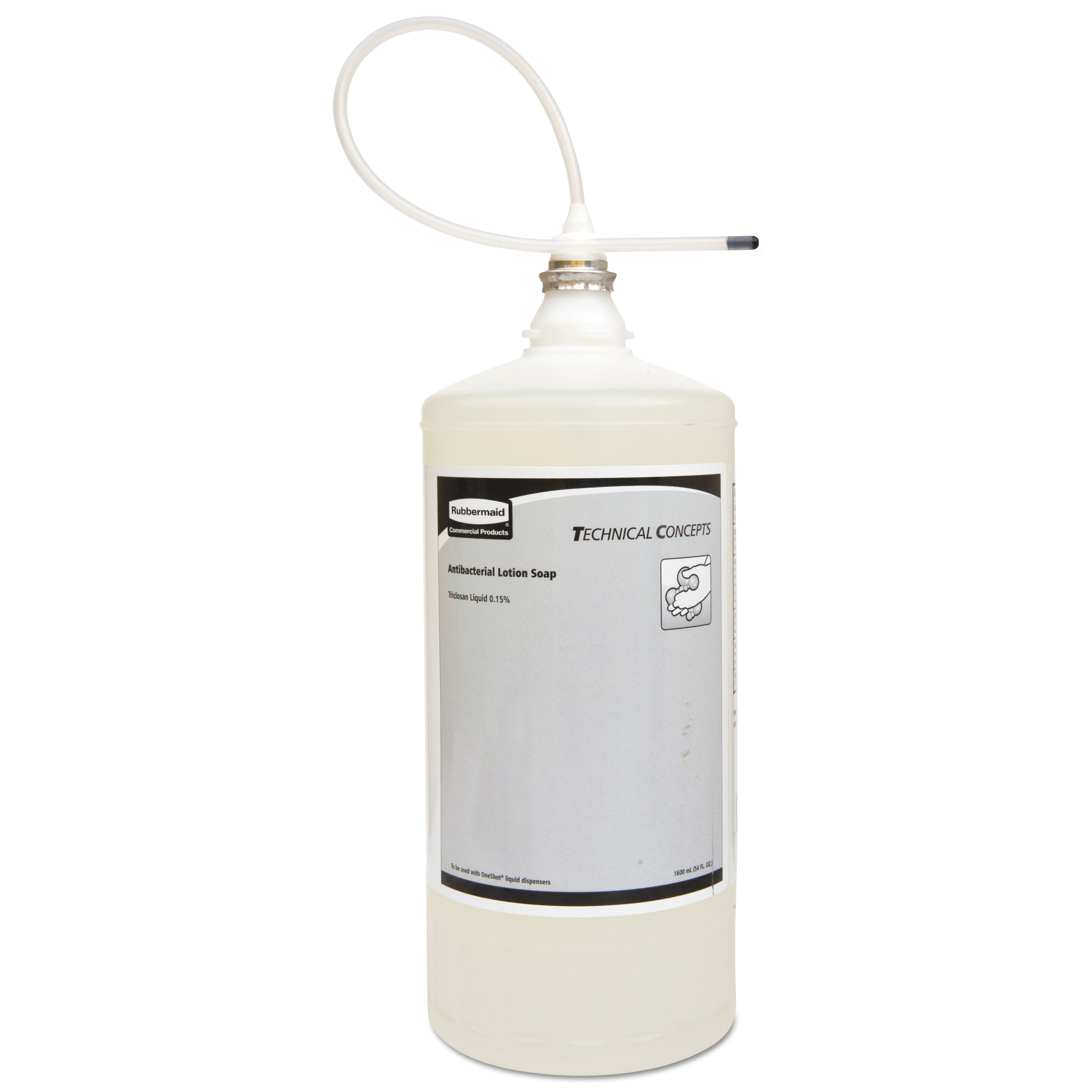 Rubbermaid Commercial RCP2018582CT One Shot Antibacterial Enriched Lotion Soap Refill, Floral, 800 mL, 4/Case