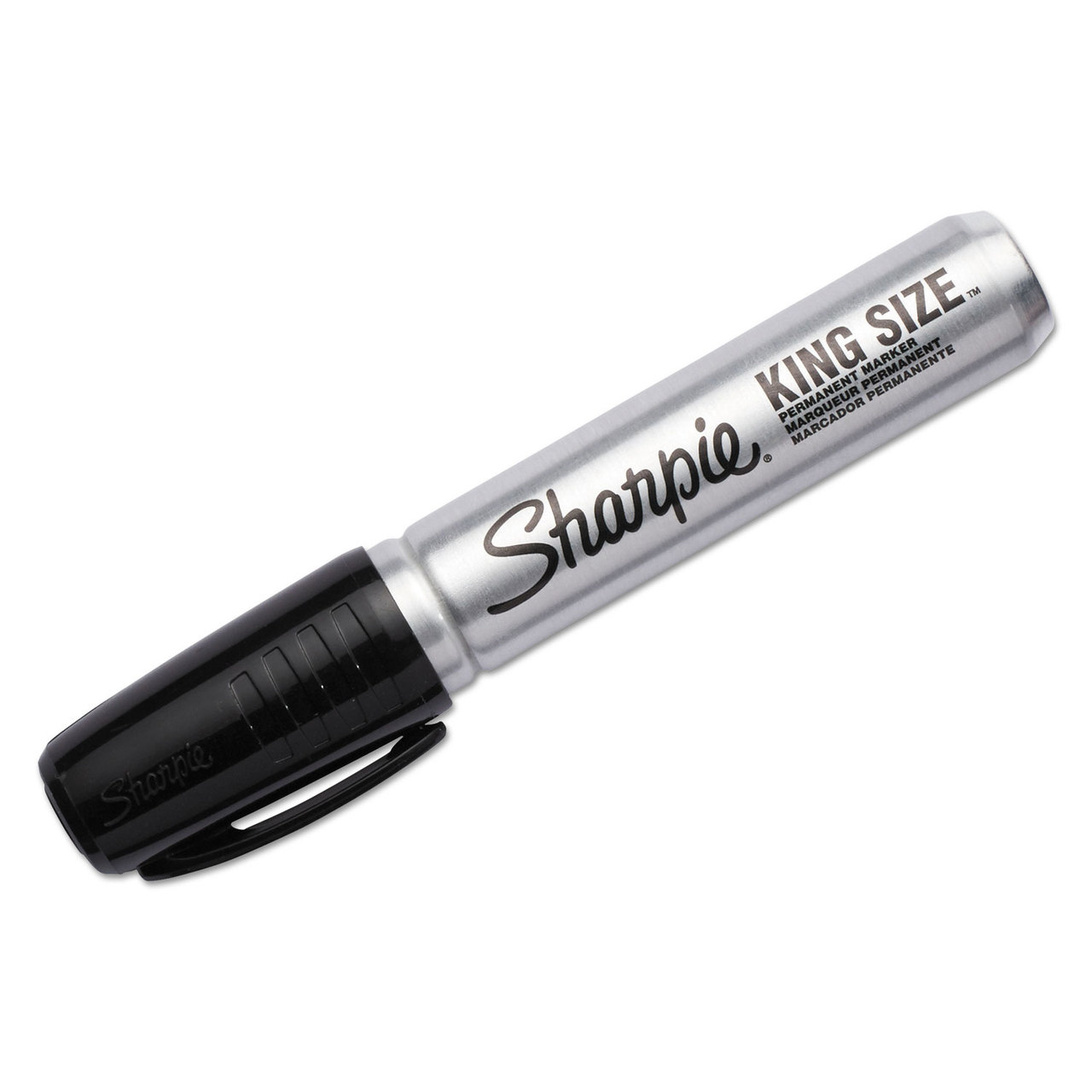 Sharpie SAN15001A King Size Permanent Marker, Broad Chisel Tip, Black, Dozen