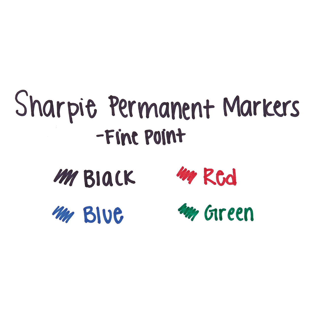 Sharpie SAN30002B Fine Tip Permanent Marker, Red, Dozen