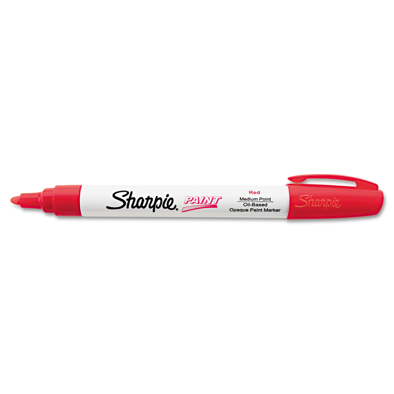 Sharpie SAN35550 Permanent Paint Marker, Medium Bullet Tip, Red