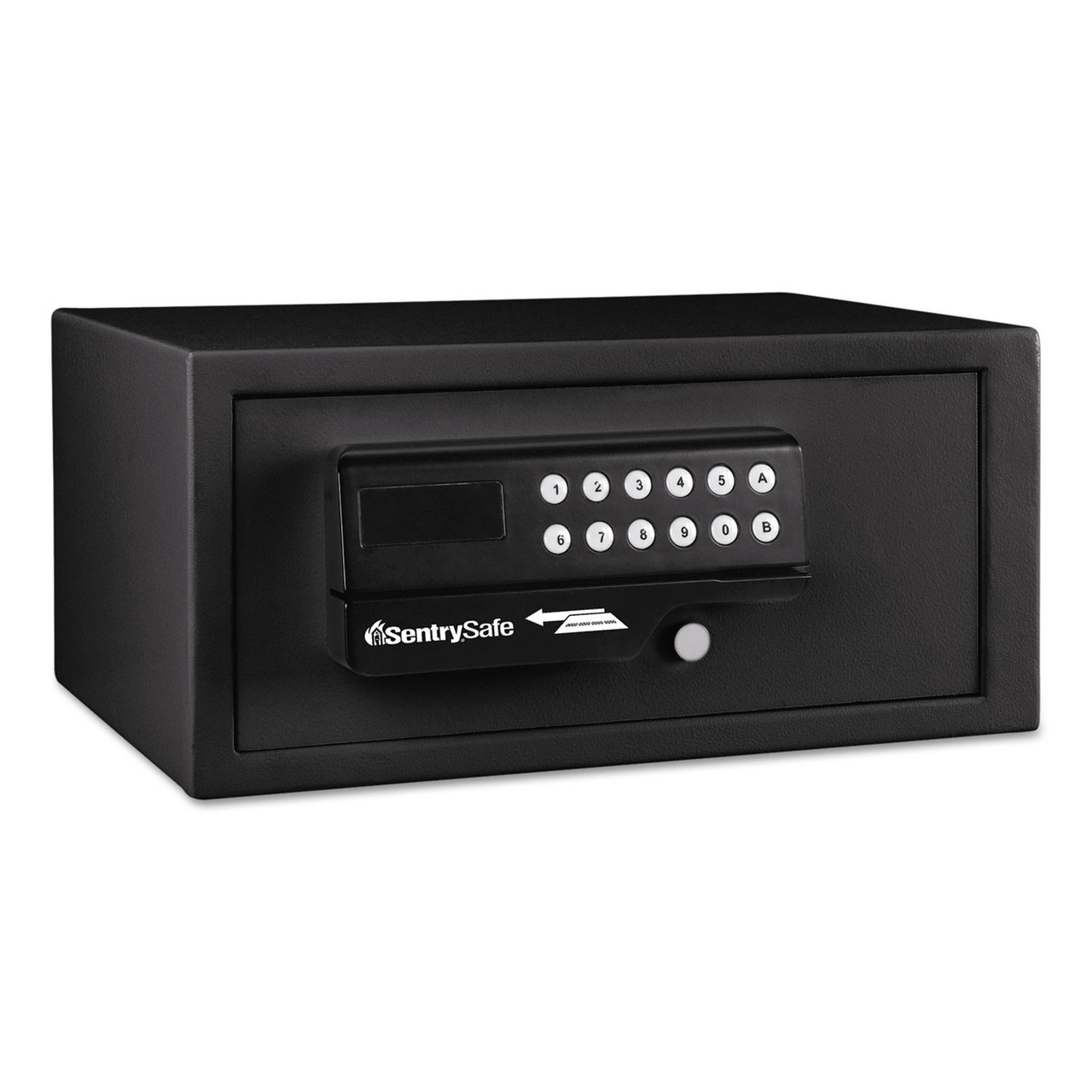 Sentry Safe SENX014E Electronic Security Safe, 0.14 ft3, 9w x 6 3/5d x 6 3/5h, Black