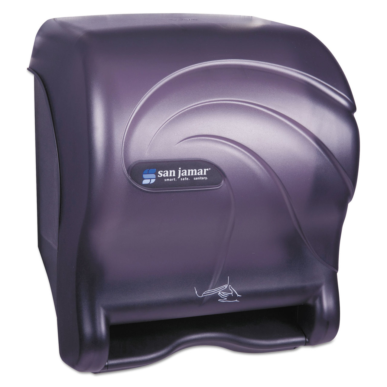 San Jamar SJMT8490TBK Oceans Smart Essence Electronic Towel Dispenser,14.4hx11.8wx9.1d, Black, Plastic