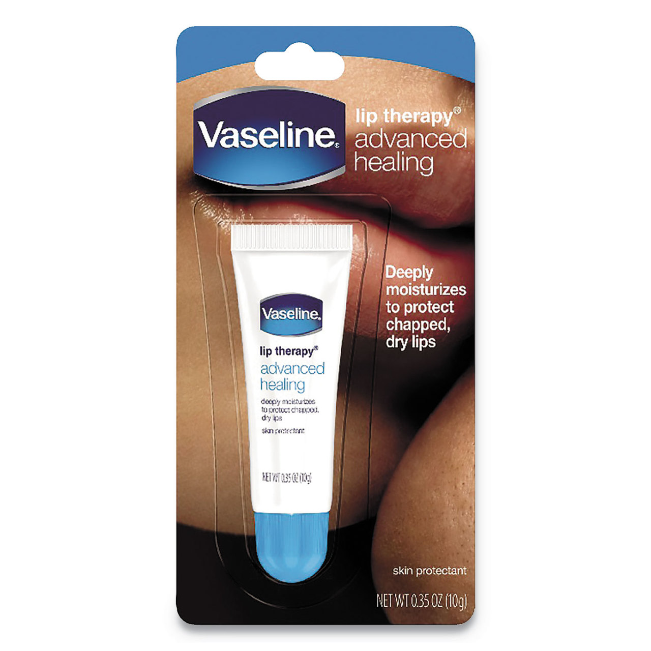 Vaseline UNI75000EA Lip Therapy Advanced Lip Balm, Original, 0.35 oz
