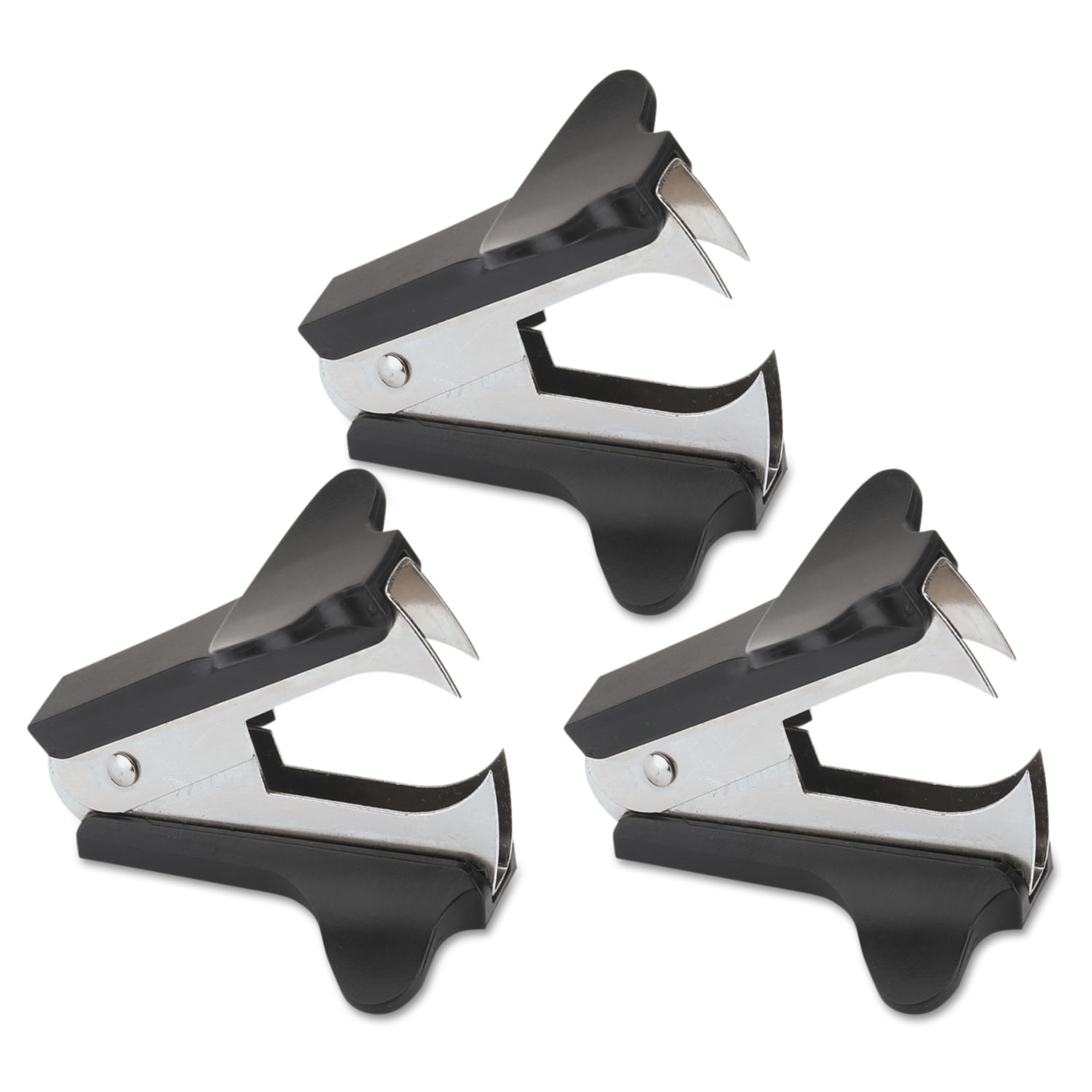 Universal UNV00700 Jaw Style Staple Remover, Black