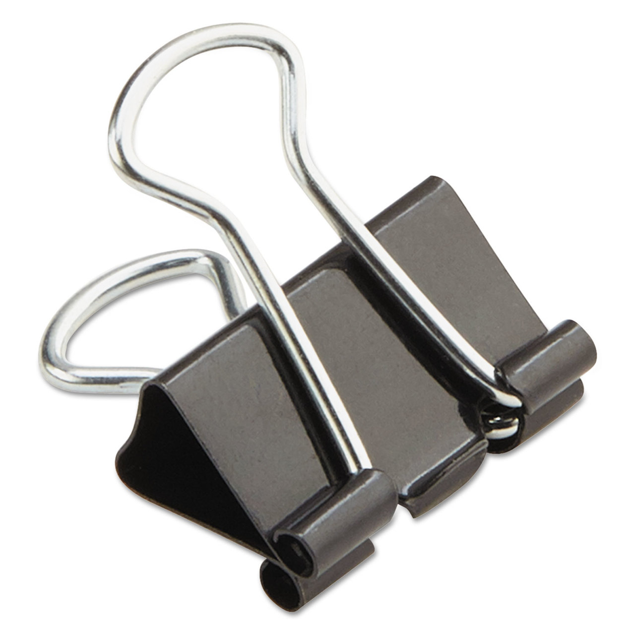 Universal UNV10199 Binder Clips, Mini, Black/Silver, Dozen
