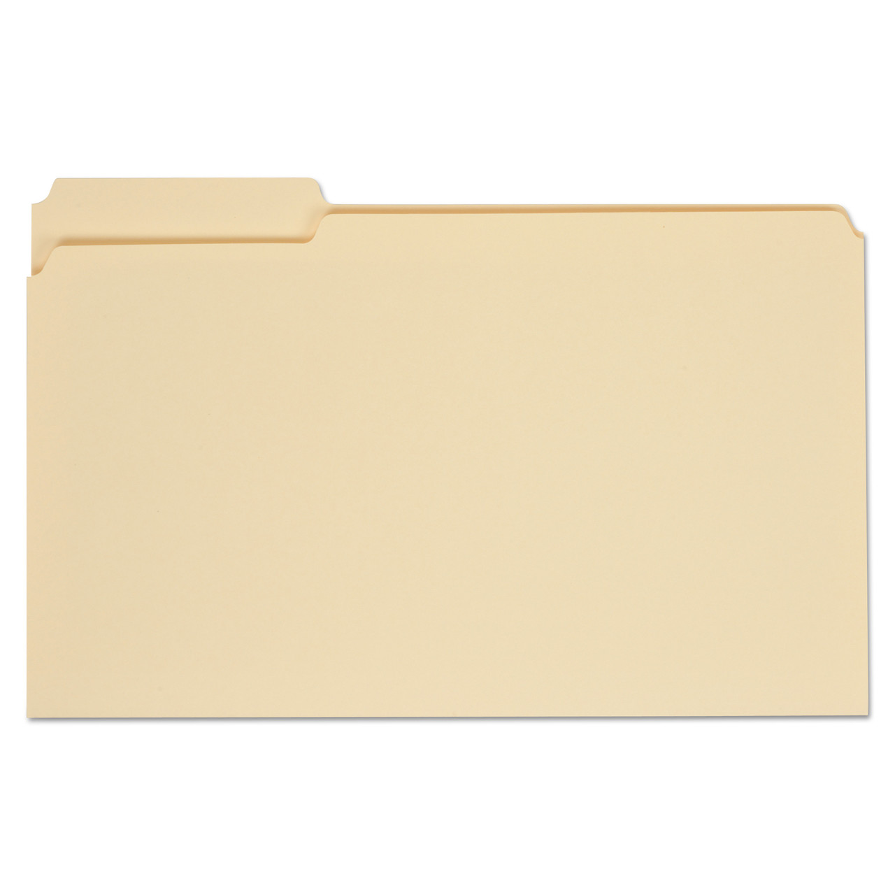 Universal UNV15113 File Folders, 1/3 Cut Assorted, One-Ply Top Tab, Legal, Manila, 100/Box