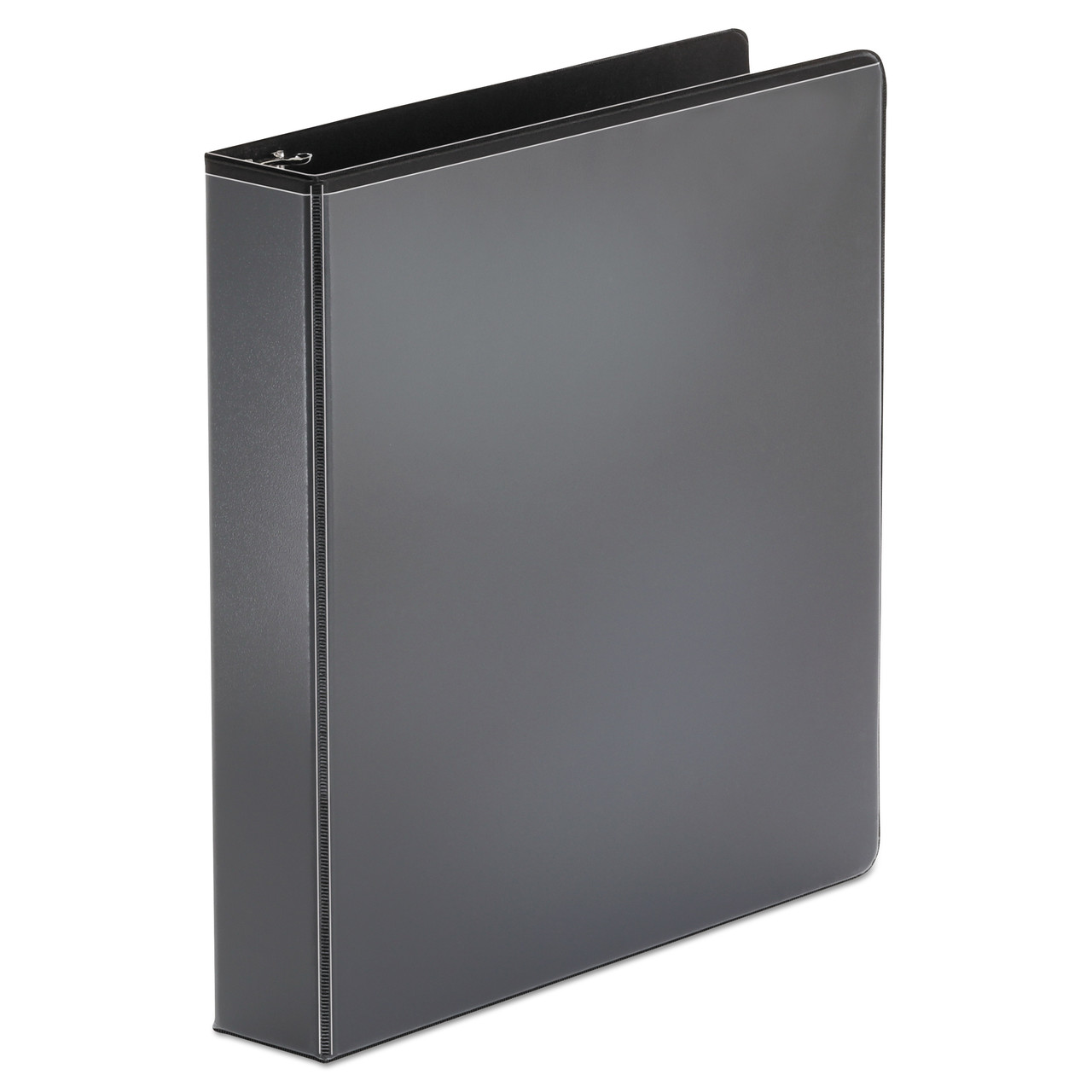 Universal UNV20971 Economy Round Ring View Binder, 1 1/2" Capacity, Black