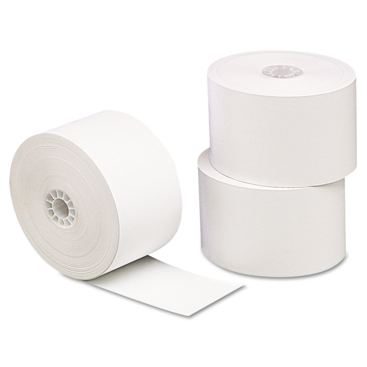 Universal UNV35712 Single-Ply Thermal Paper Rolls, 3 1/8" x 230 ft, White, 10/Pack