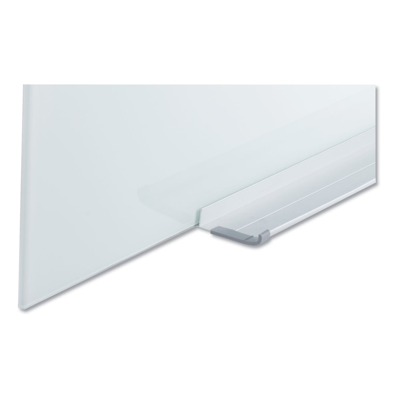 Universal UNV43204 Frameless Magnetic Glass Marker Board, 72" x 48", White