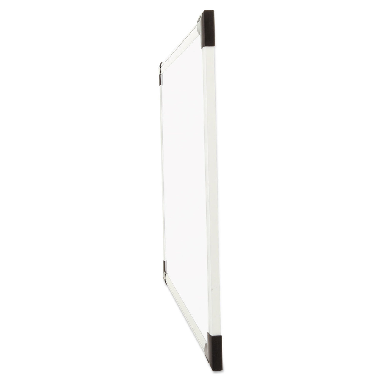 Universal UNV43722 Dry Erase Board, Melamine, 24 x 18, White, Black/Gray, Aluminum/Plastic Frame
