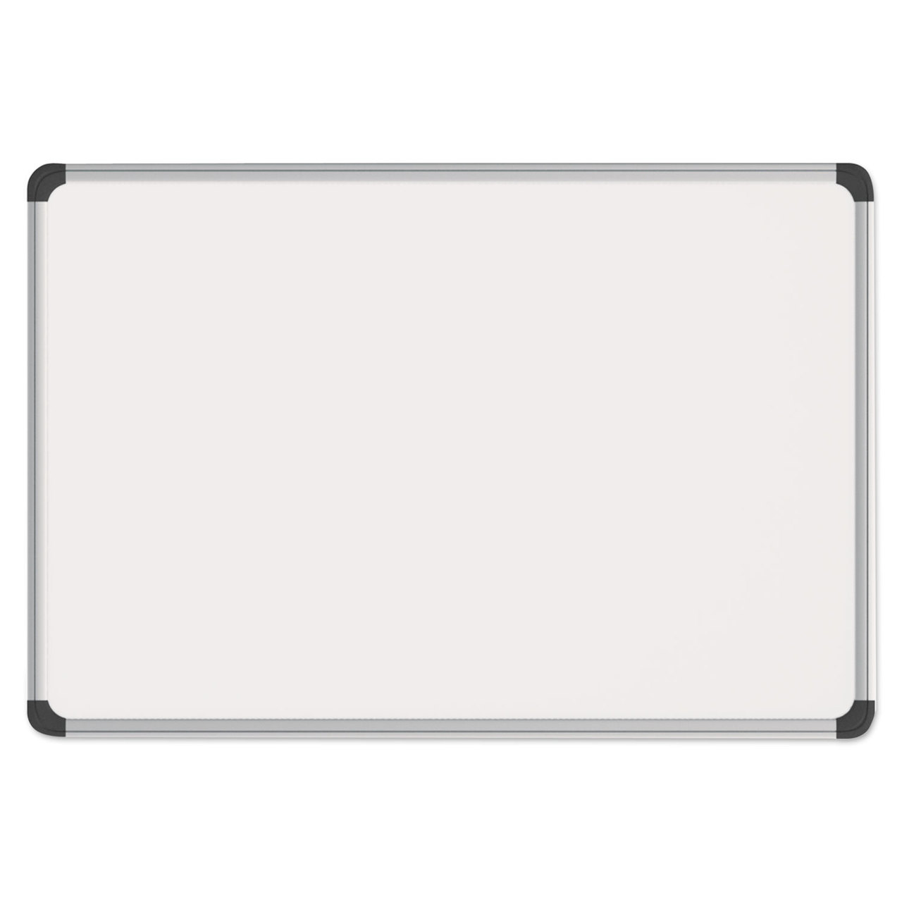 Universal UNV43732 Magnetic Steel Dry Erase Board, 24 x 18, White, Aluminum Frame