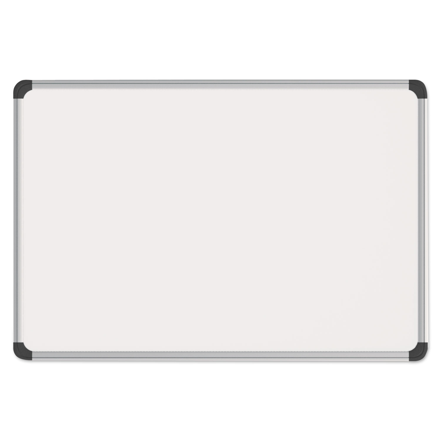Universal UNV43732 Magnetic Steel Dry Erase Board, 24 x 18, White, Aluminum Frame