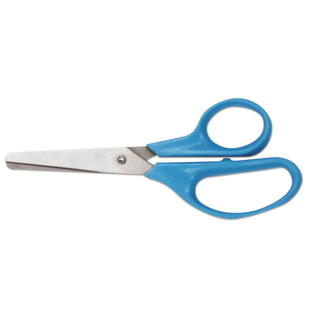 Universal UNV92024 Kids' Scissors, 5" Length, 1 3/4" Cut, Rounded, Blue; Red, 2 per pack