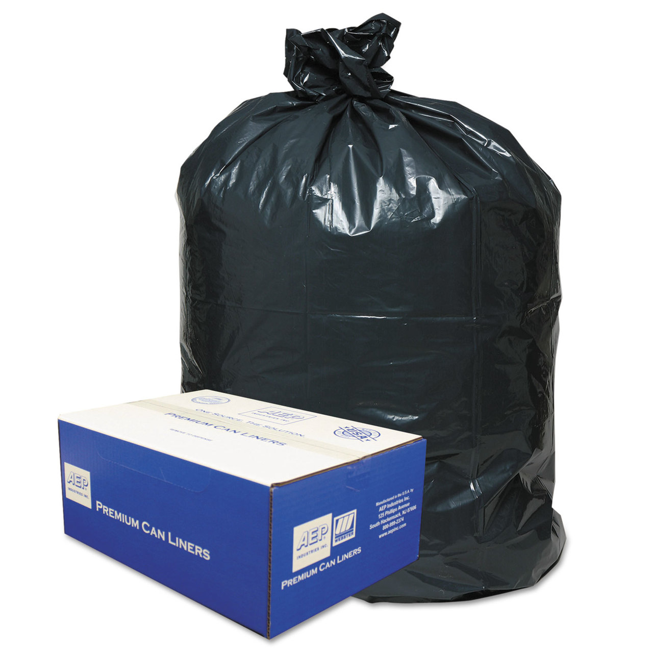 Classic WBI303618B 2-Ply Low-Density Can Liners, 30gal, .71 Mil, 30 x 36, Black, 250/Case