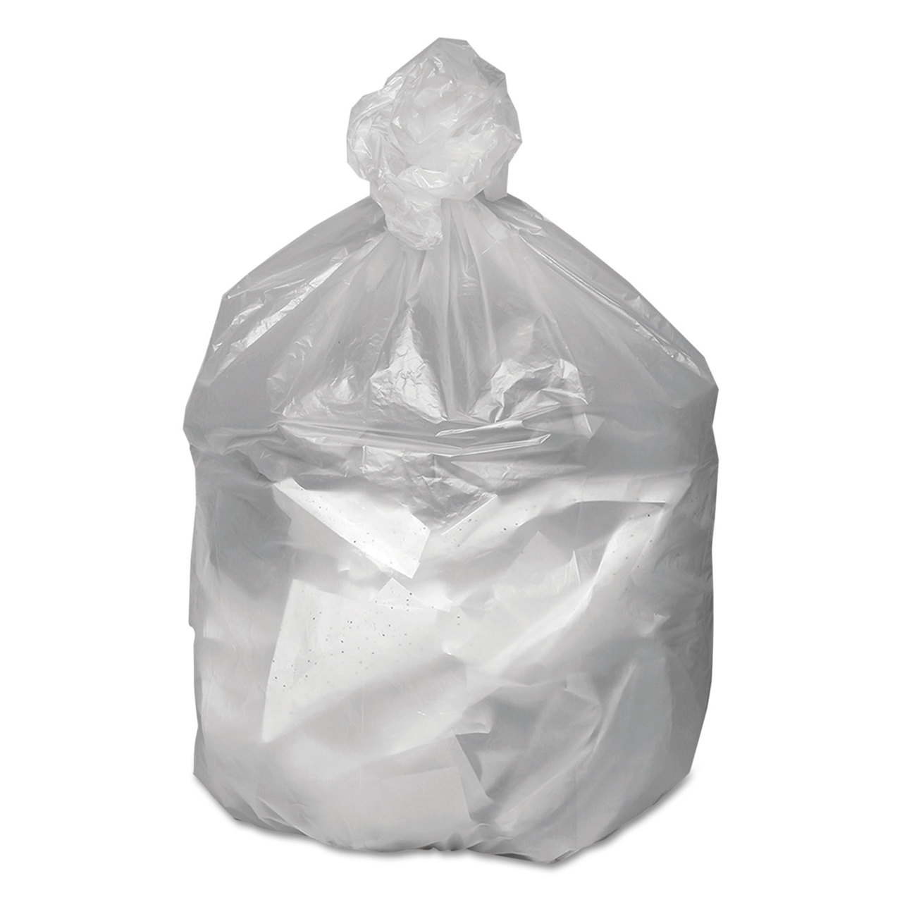 Ultra Plus WBIHD24338N High Density Can Liners, 16gal, 8 Microns, 24 x 33, Natural, 1000/Carton