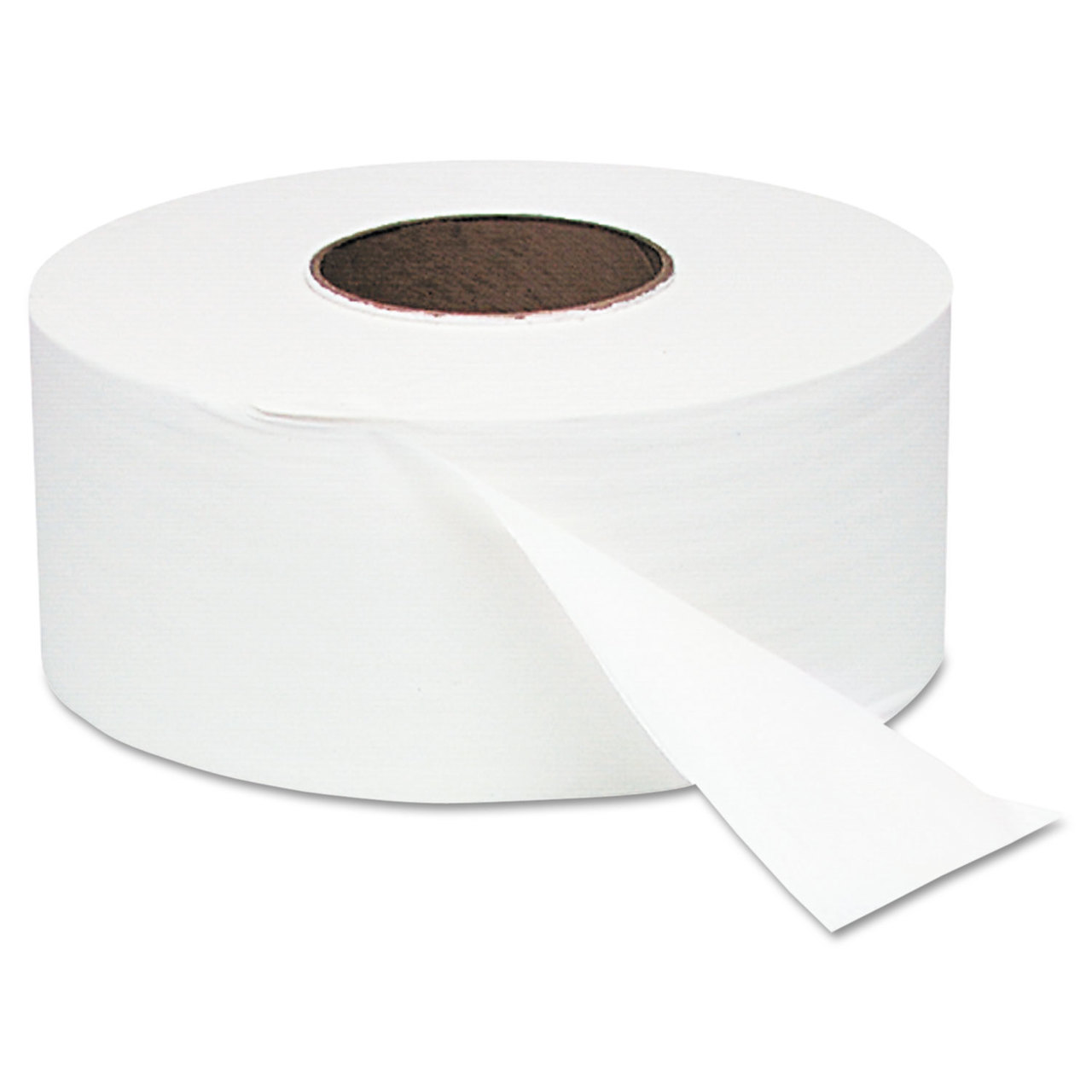Windsoft WIN202 White Jumbo Roll Bath Tissue, 9" dia, 1000ft, 12 Rolls/Case