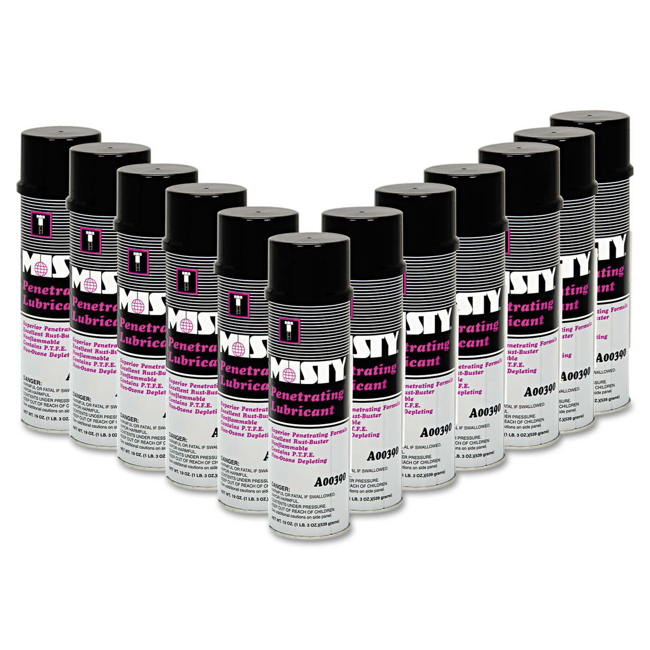 Misty AMR1002456 Penetrating Lubricant Spray, 19-oz. Aerosol Can