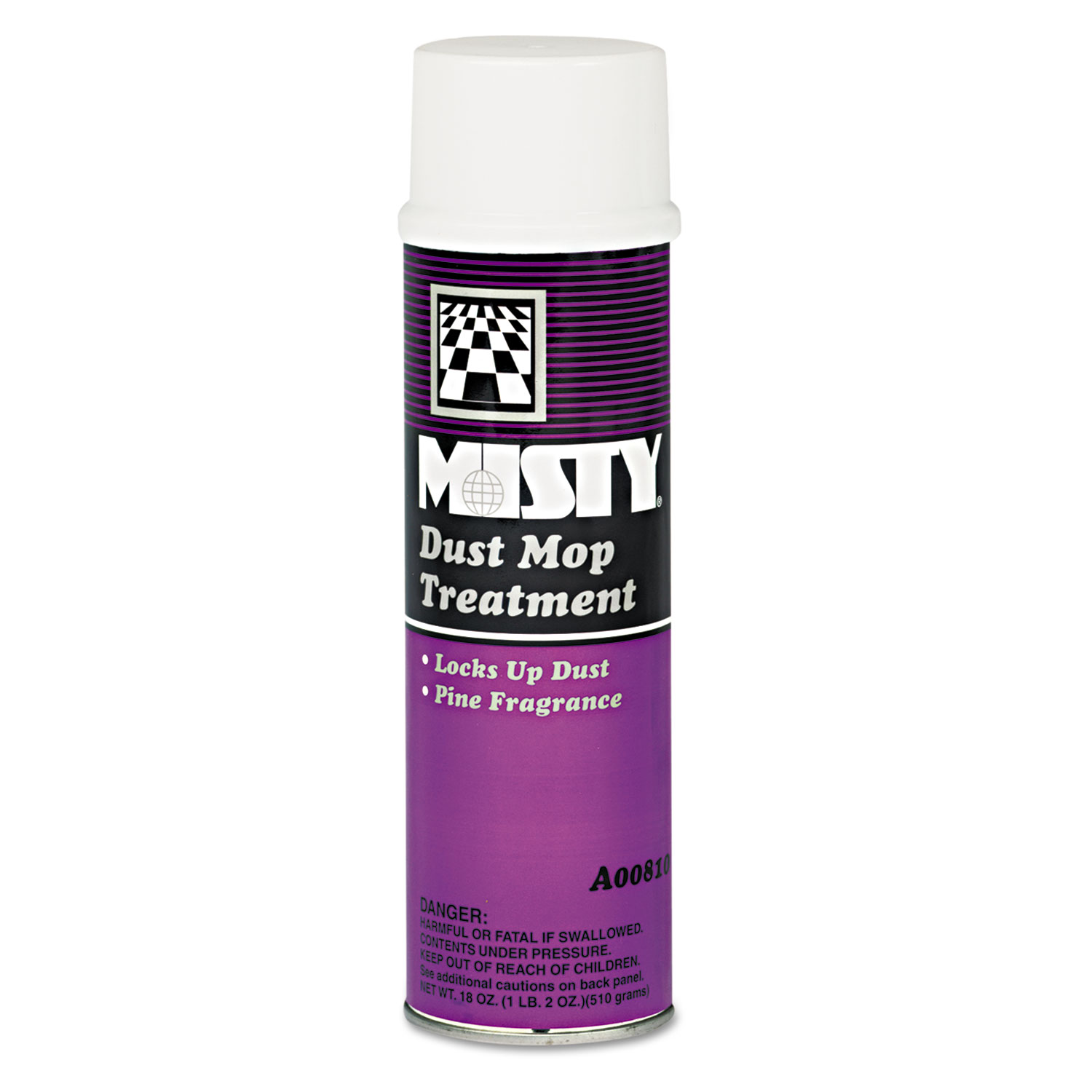 Misty AMR1003402 Dust Mop Treatment, Pine, 20oz Aerosol, 12/Case