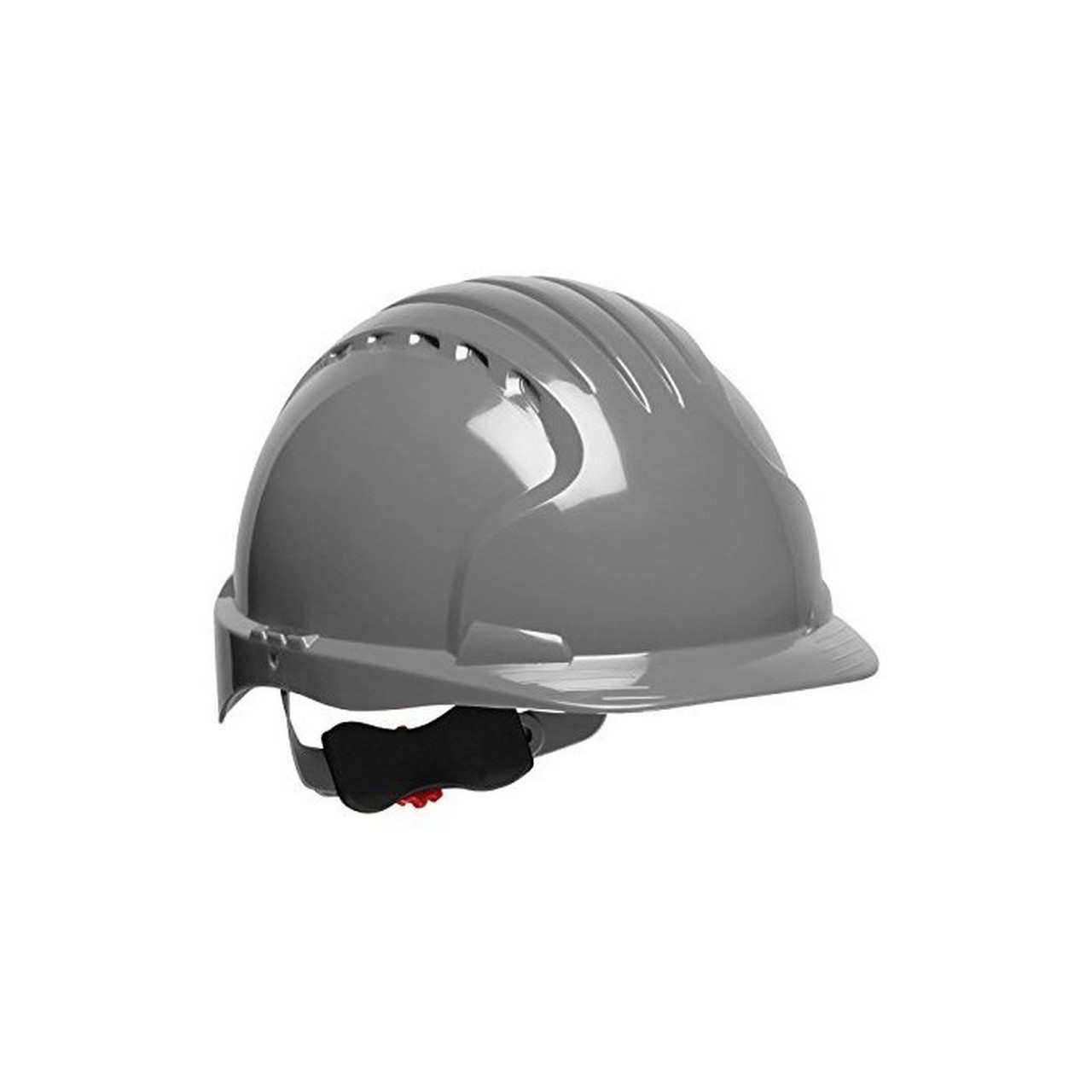 PIP 280-EV6151V Evolution Deluxe 6151 Standard Brim, Vented Hard Hat with HDPE Shell, 6-Point Polyester Suspension and Wheel Ratchet Adjustment Gray