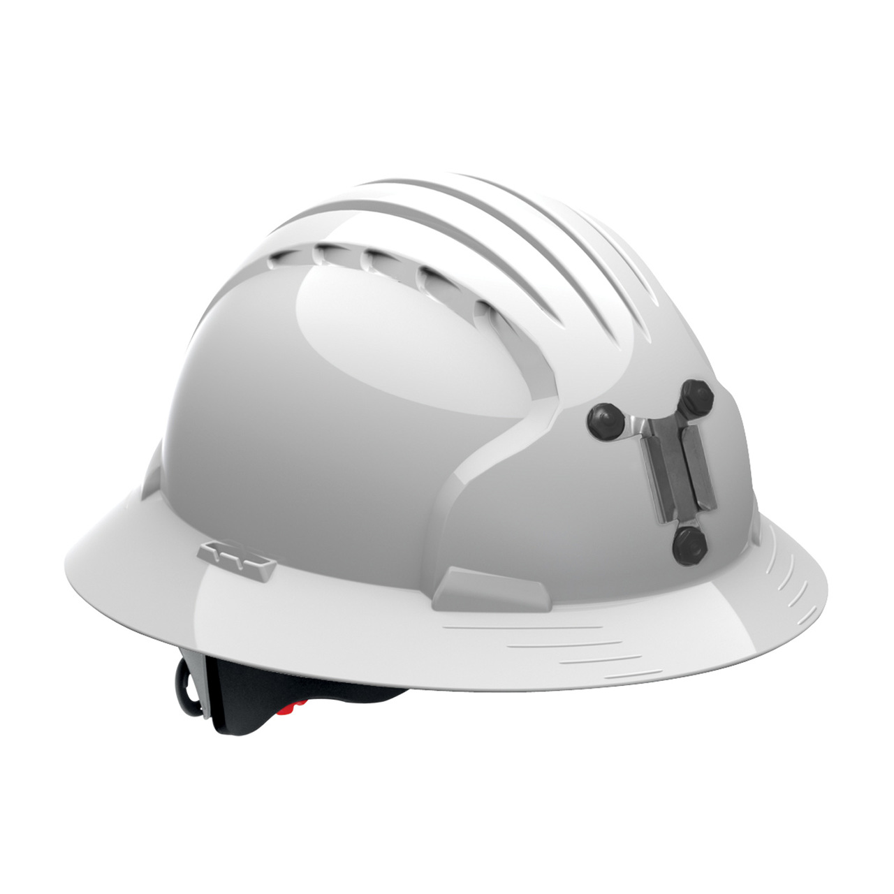 PIP 280-EV6161M Evolution Deluxe 6161 Full Brim Mining Hard Hat with HDPE Shell, 6-Point Polyester Suspension and Wheel Ratchet Adjustment White