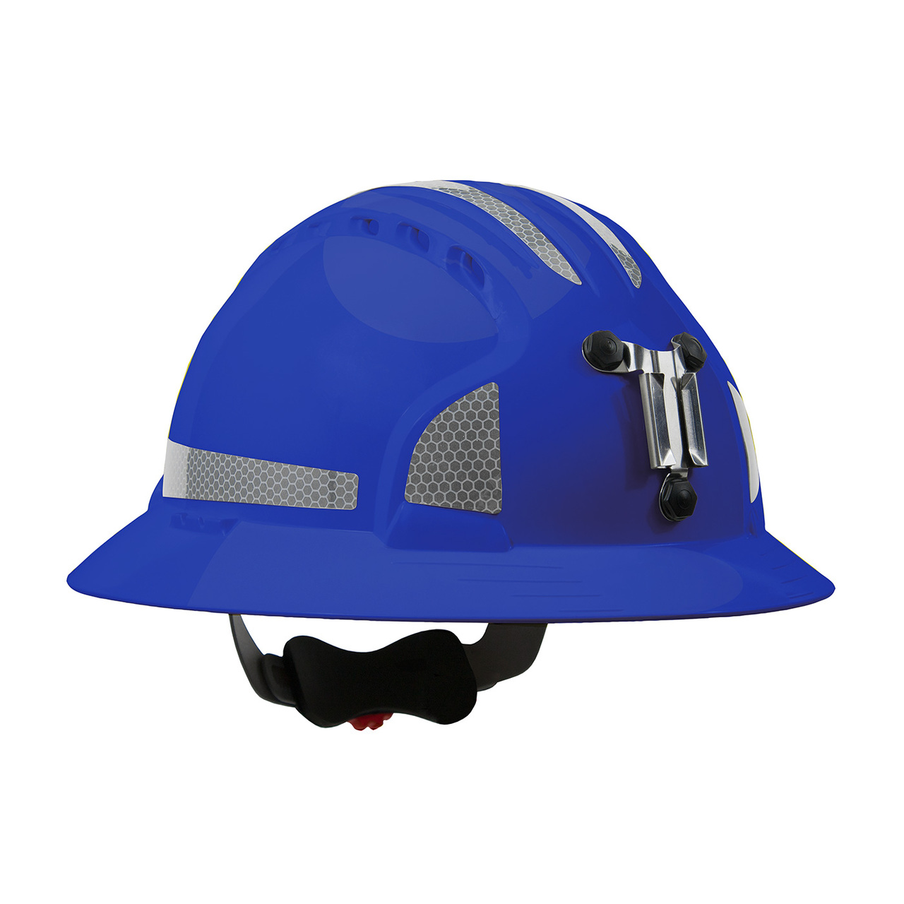 PIP 280-EV6161MCR2 Evolution Deluxe 6161 Full Brim Mining Hard Hat with HDPE Shell, 6-Point Polyester Suspension, Wheel Ratchet Adjustment and CR2 Reflective Kit