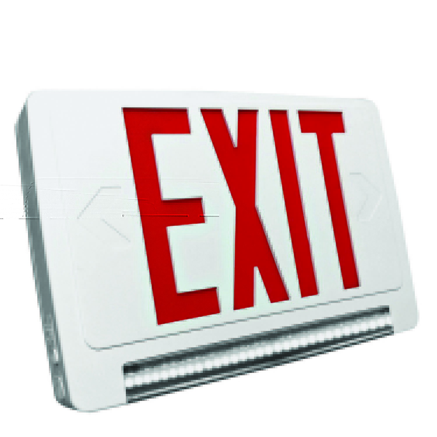 Howard Lighting HL03302RW-SDT EXIT sign Emergency Combo Lightpipe WHITE Case/Housing Double Face RED letter