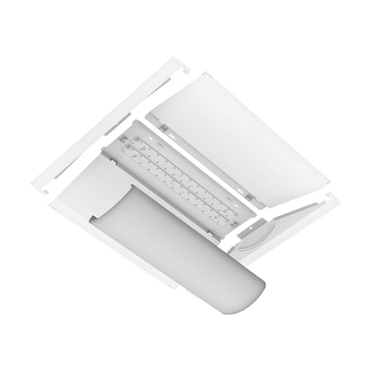 ILP BIF22-30WLED-UNIV-40 30 Watt DLC Premium 2X2 LED Built-In-Frame Troffer Fixture Retrofit Kit 120-277V 4000K 3840 Lumens