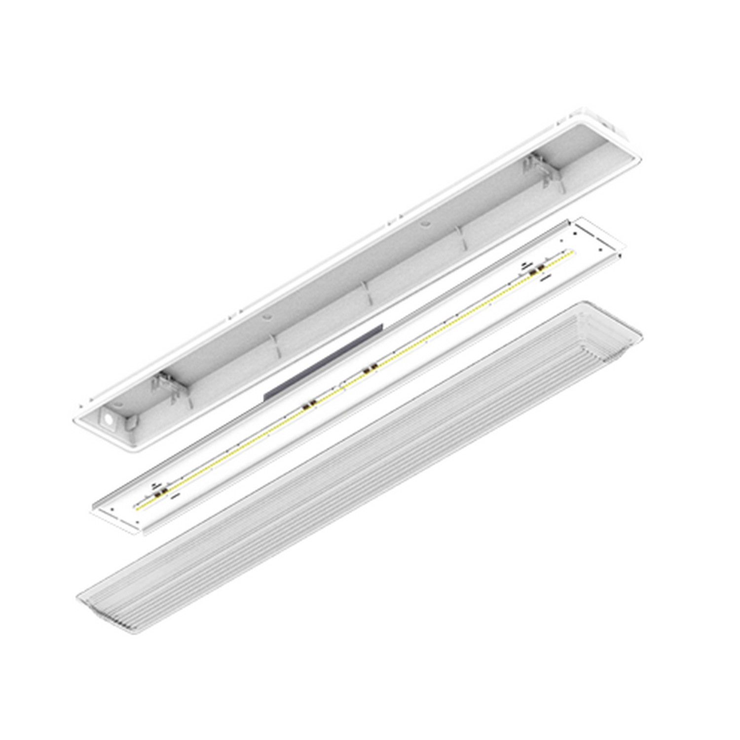 ILP VTR8-80WLED-UNIV-50 80 Watt LED 8'  Vapor Tight Retrofit Fixture 120-277V 5000K 11433  Lumens