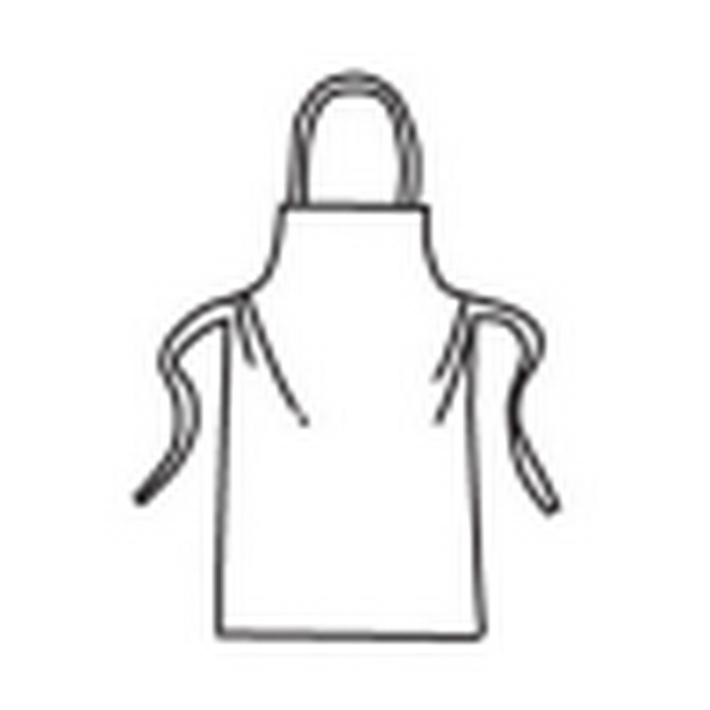 West Chester Protective Gear 3622 One Size PosiBA White Apron - 28" x 36"