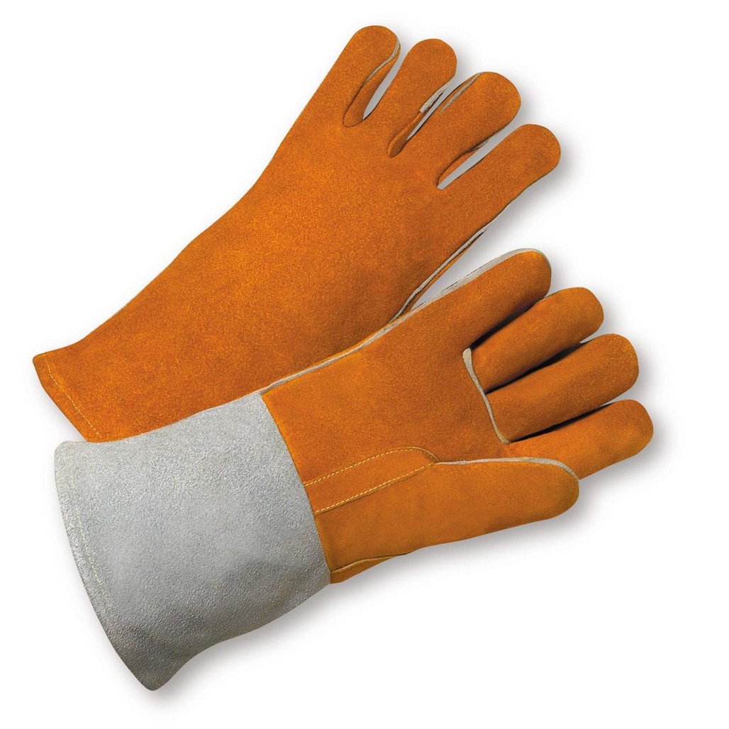 West Chester Protective Gear 9401 Large Select Cowhide 14' Russet/Gray